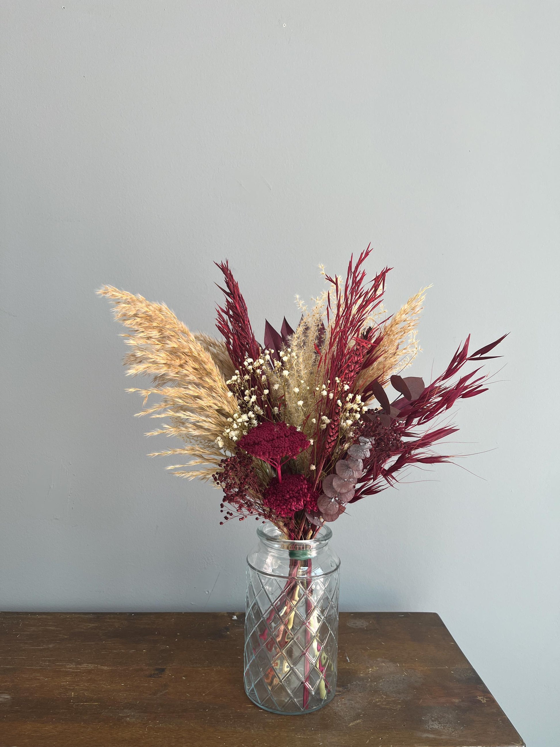 Deep Red Wedding Flowers