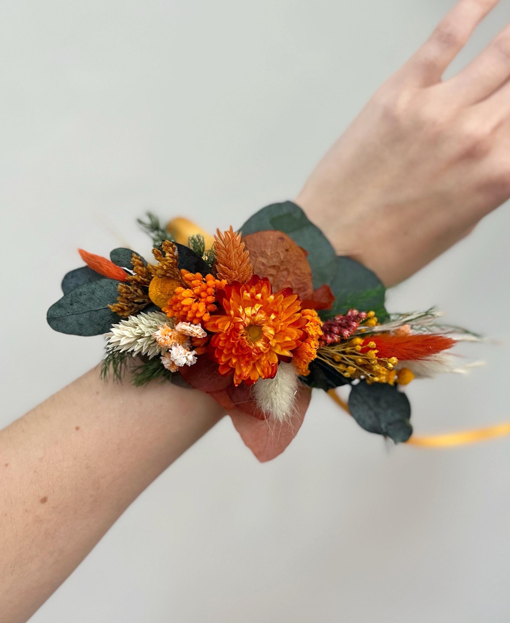 Terracotta & Green Wedding Bouquet
