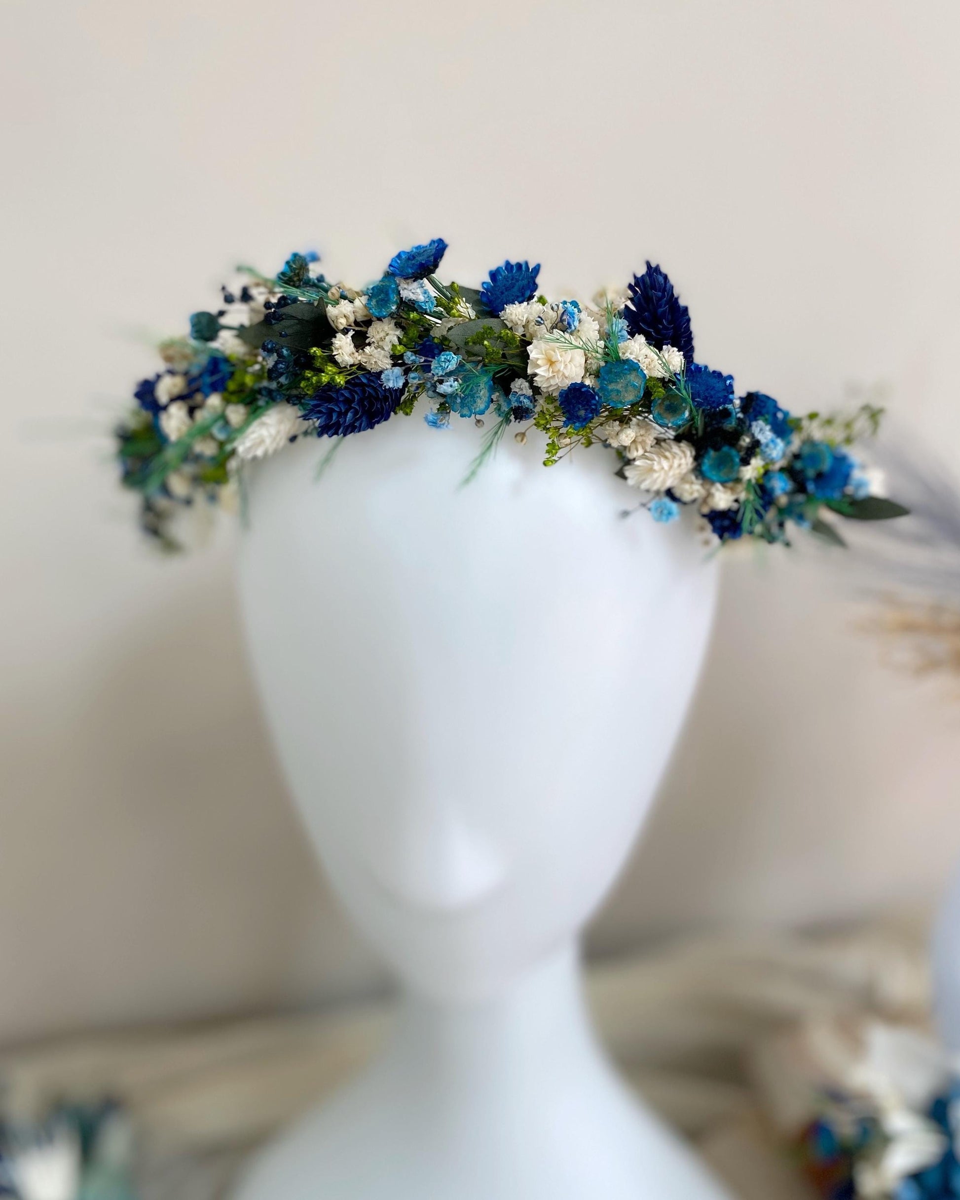 Navy Blue Bridal Bouquet Dusty Blue Dried Flower Wedding Bouquet Rustic Boho Bouquet Blue Bridesmaid Bouquet Dark Blue Wedding Boho Bouquet