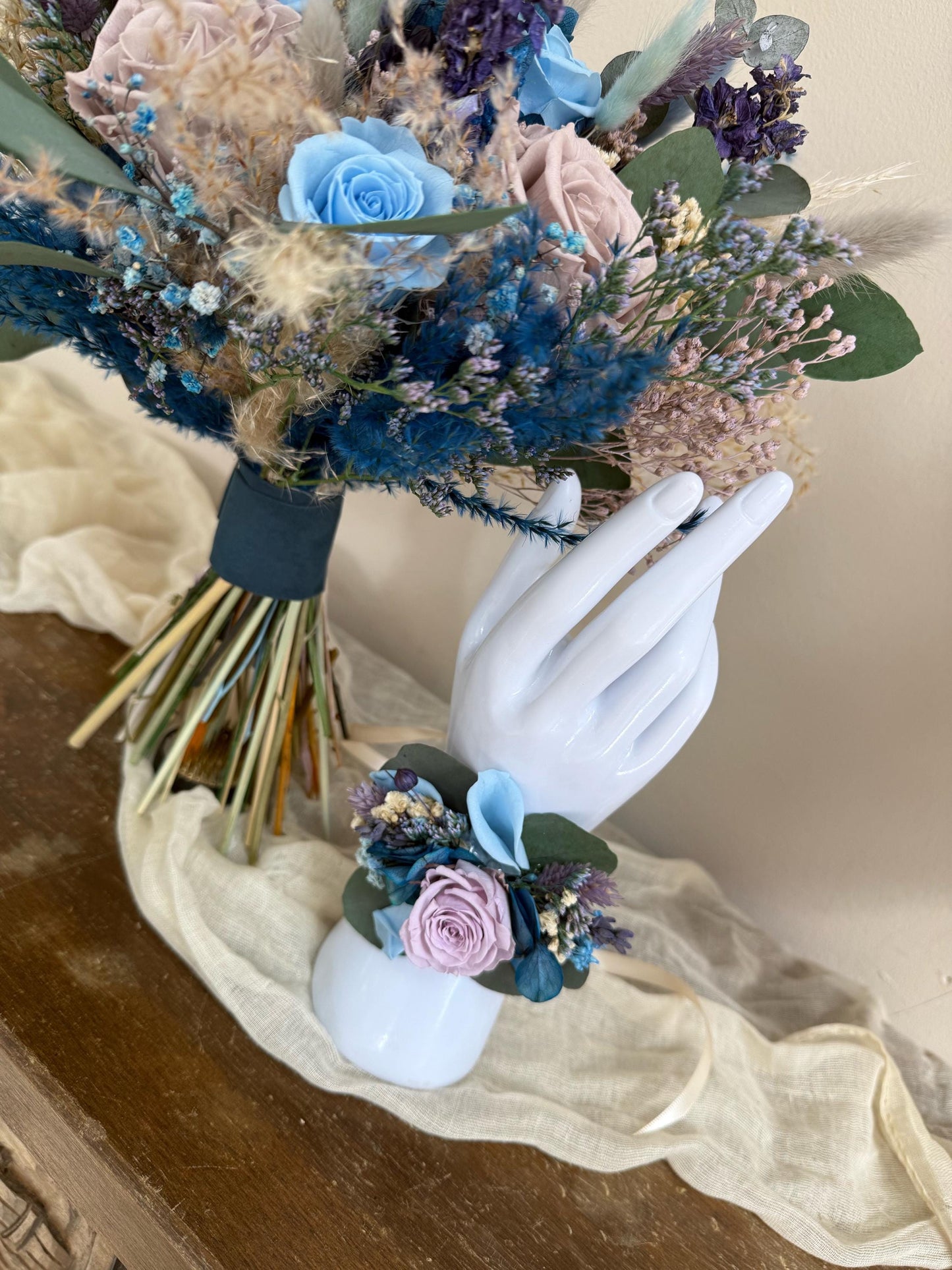 Blue & Lavender Wedding Flowers