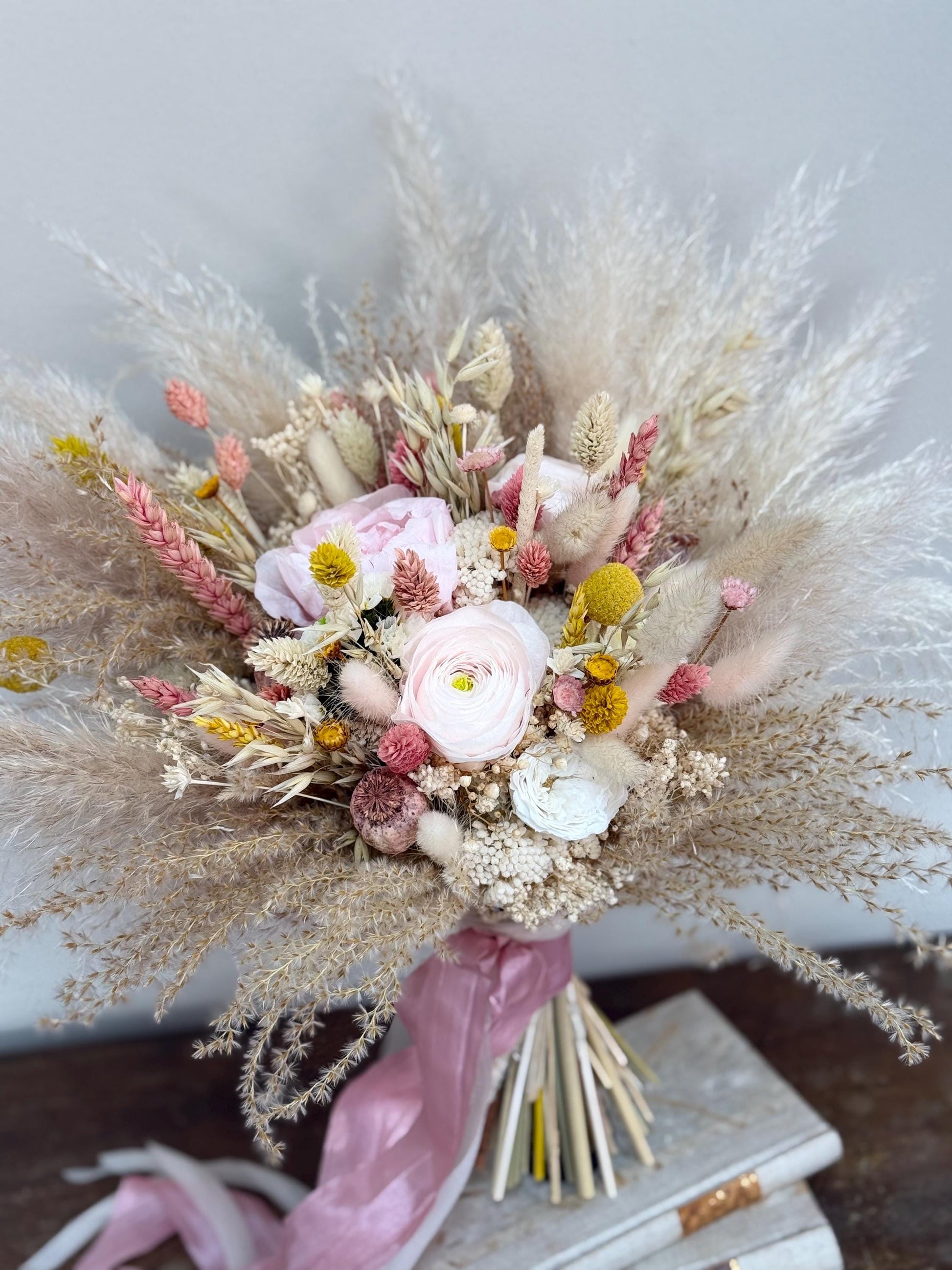 Summer wedding bouquet, Field wedding bouquet, Rustic Bridal, Bridal Bouquet, Wedding Bouquet, Dried flowers Bouquet, Wedding Flowers