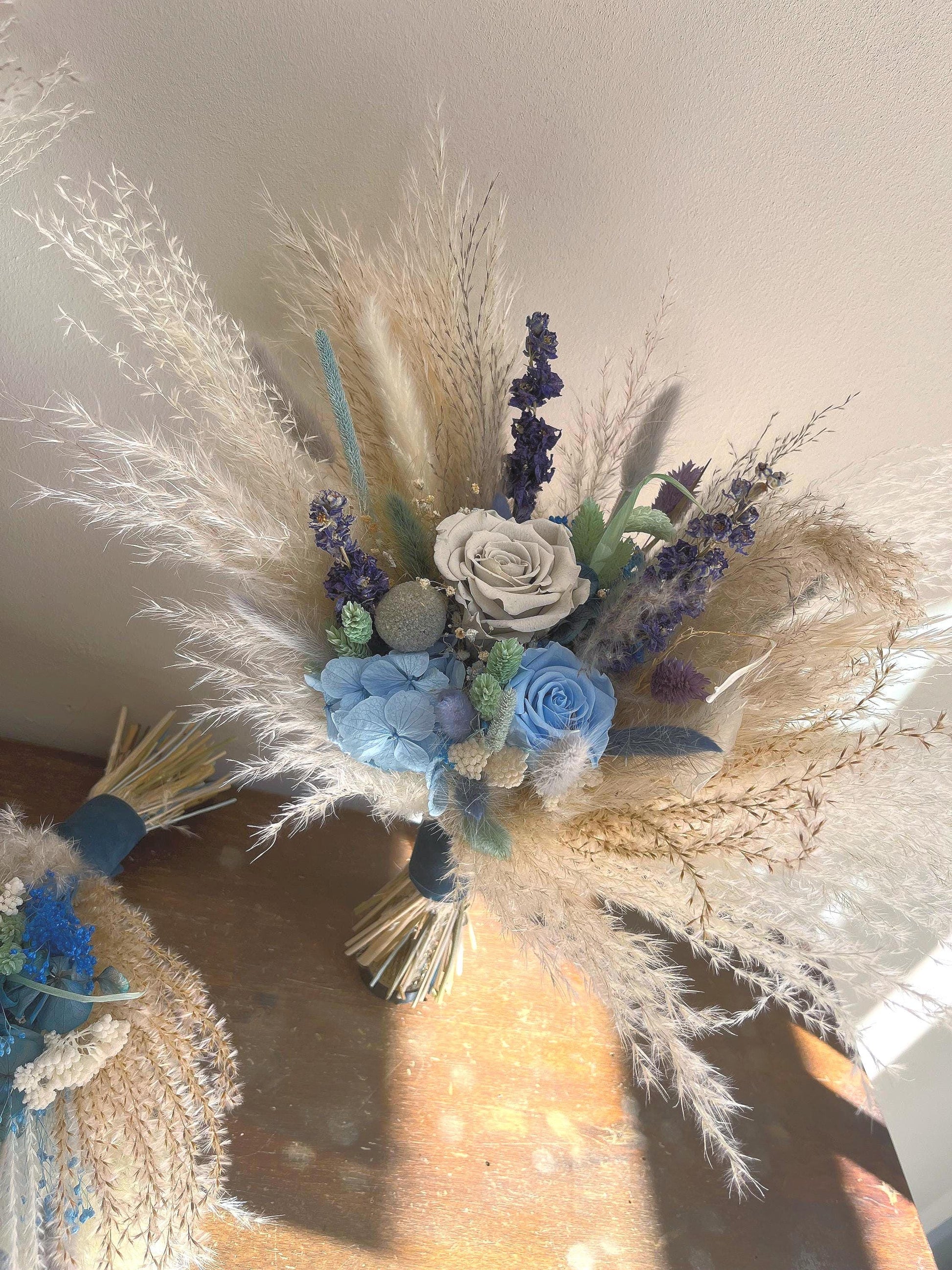 Ice Blue Bridal Bouquet