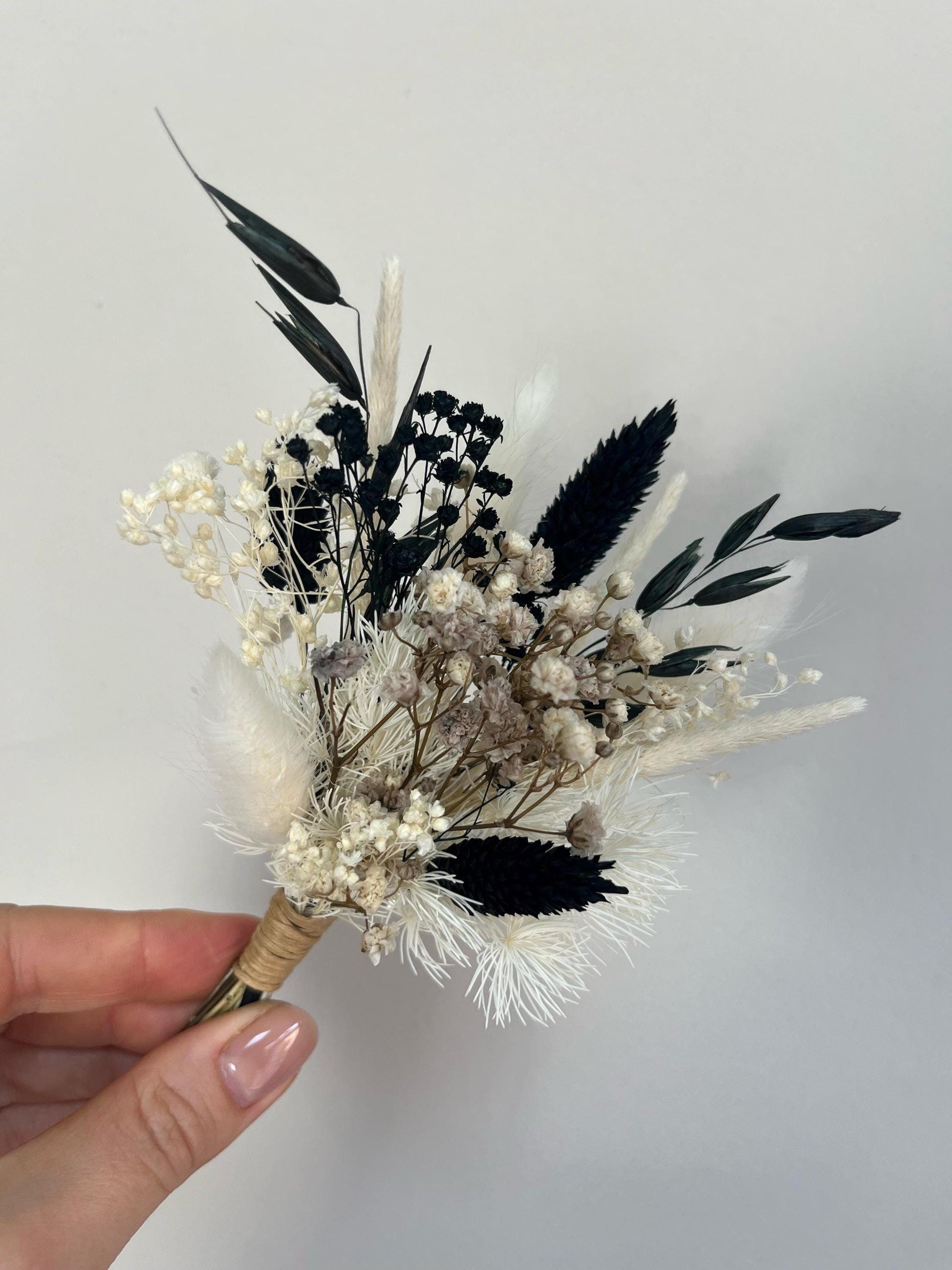 DIY Wedding Boutonnière Kit – Dried Flowers, Floral Supplies & Tutorial Boutonniere for Groom or Groomsmen, Make Your Own Dried Buttonhole
