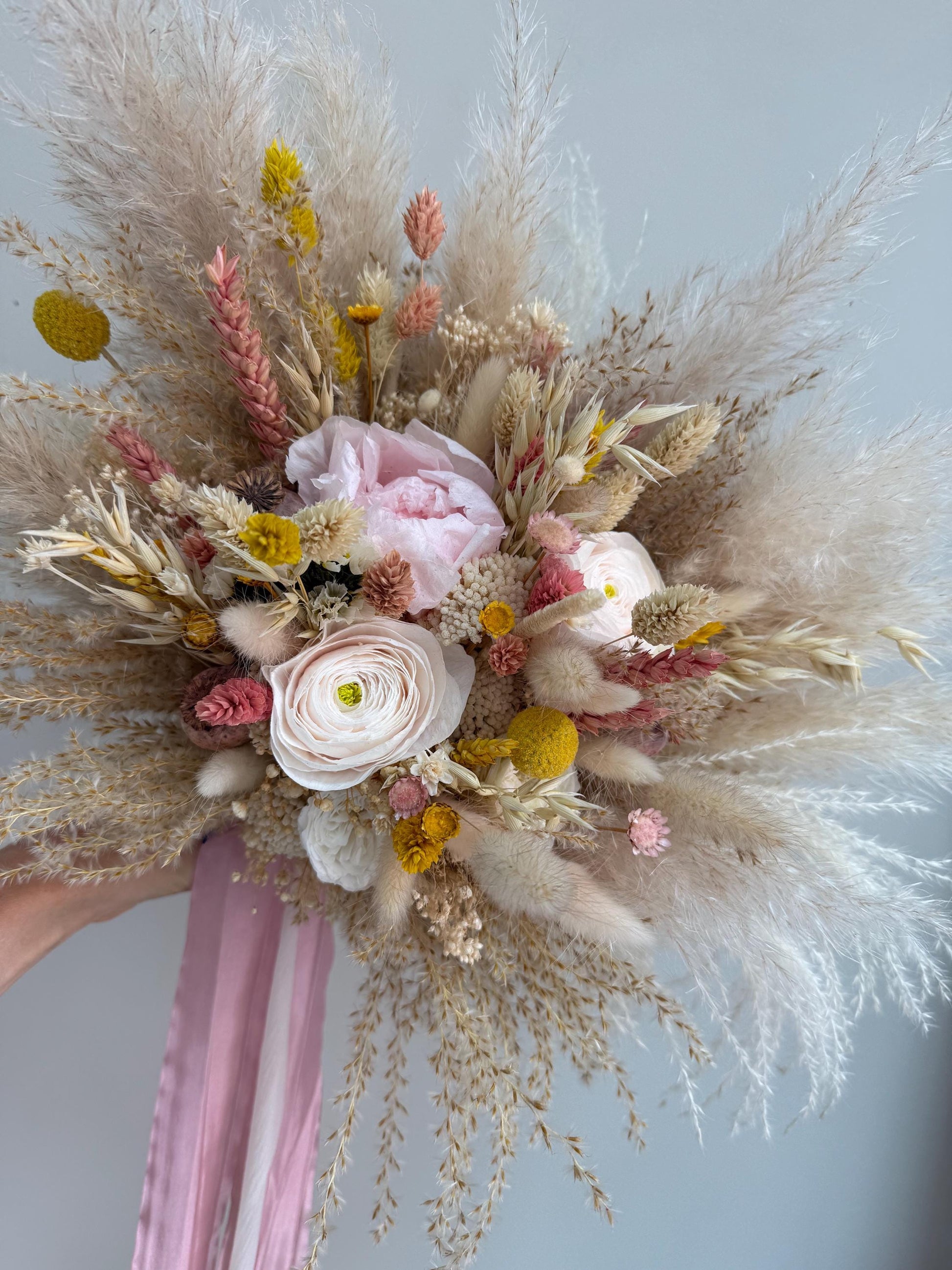 Summer wedding bouquet, Field wedding bouquet, Rustic Bridal, Bridal Bouquet, Wedding Bouquet, Dried flowers Bouquet, Wedding Flowers