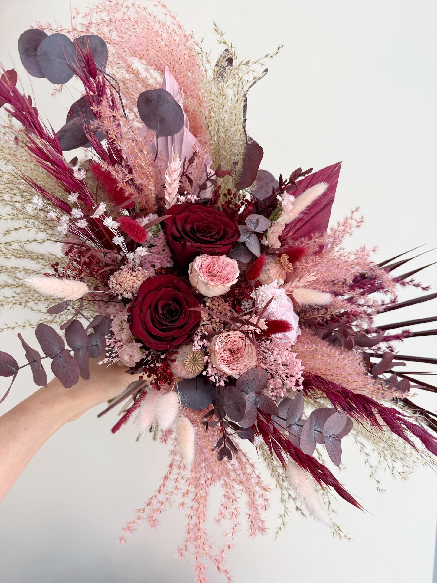 Burgundy & Blush Pink Wedding Flowers