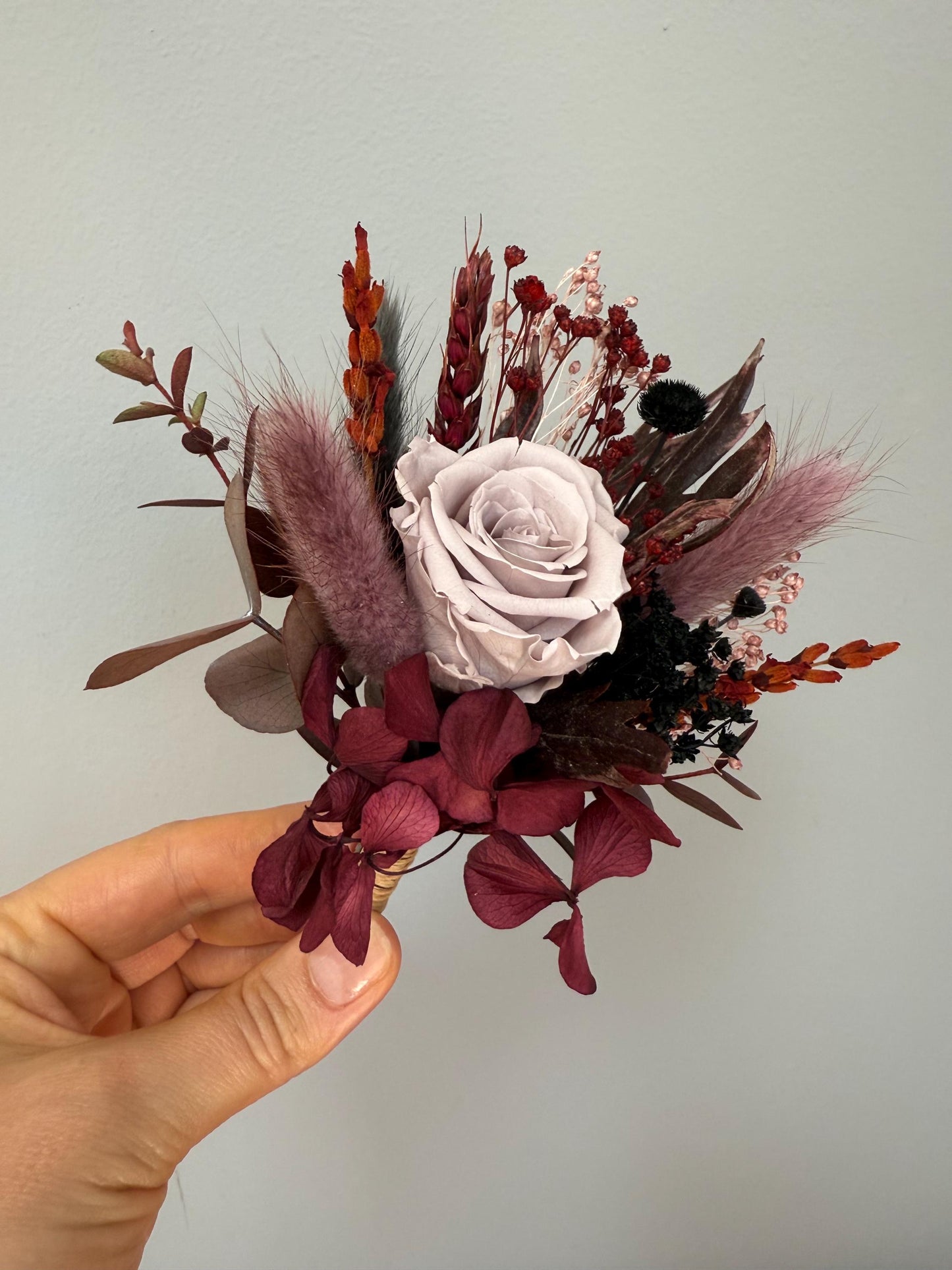 Burgundy & Mauve Wedding Flowers