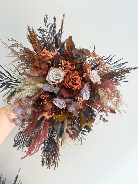 Maroon & Mocha Wedding Flowers