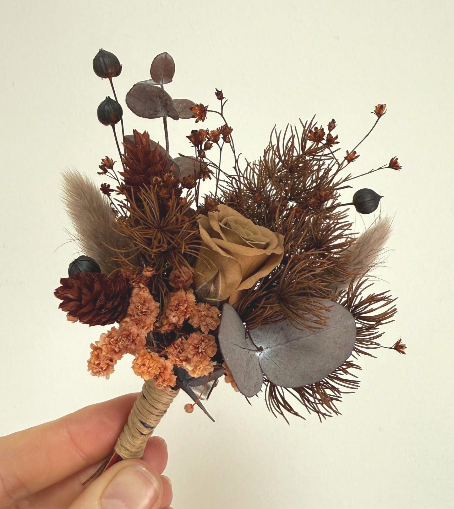 Maroon & Mocha Wedding Flowers