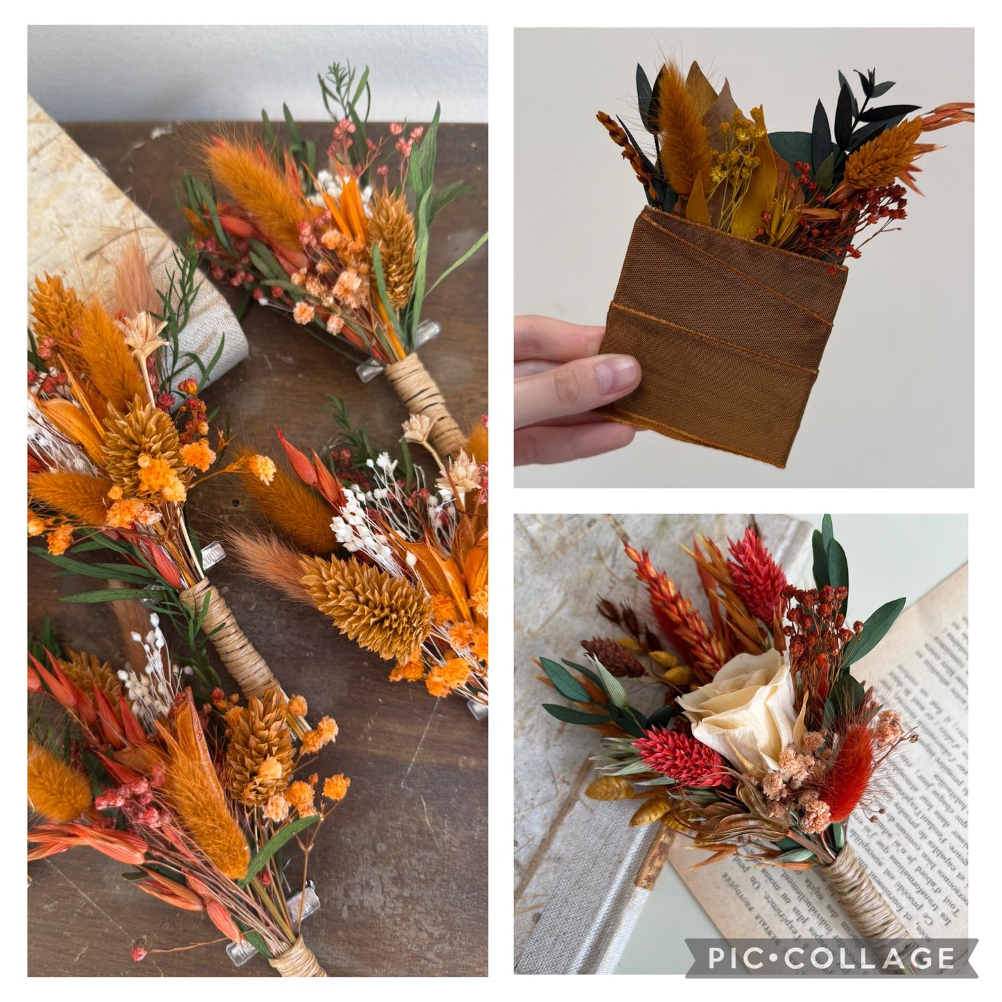 Terracotta & Ivory Wedding Flowers