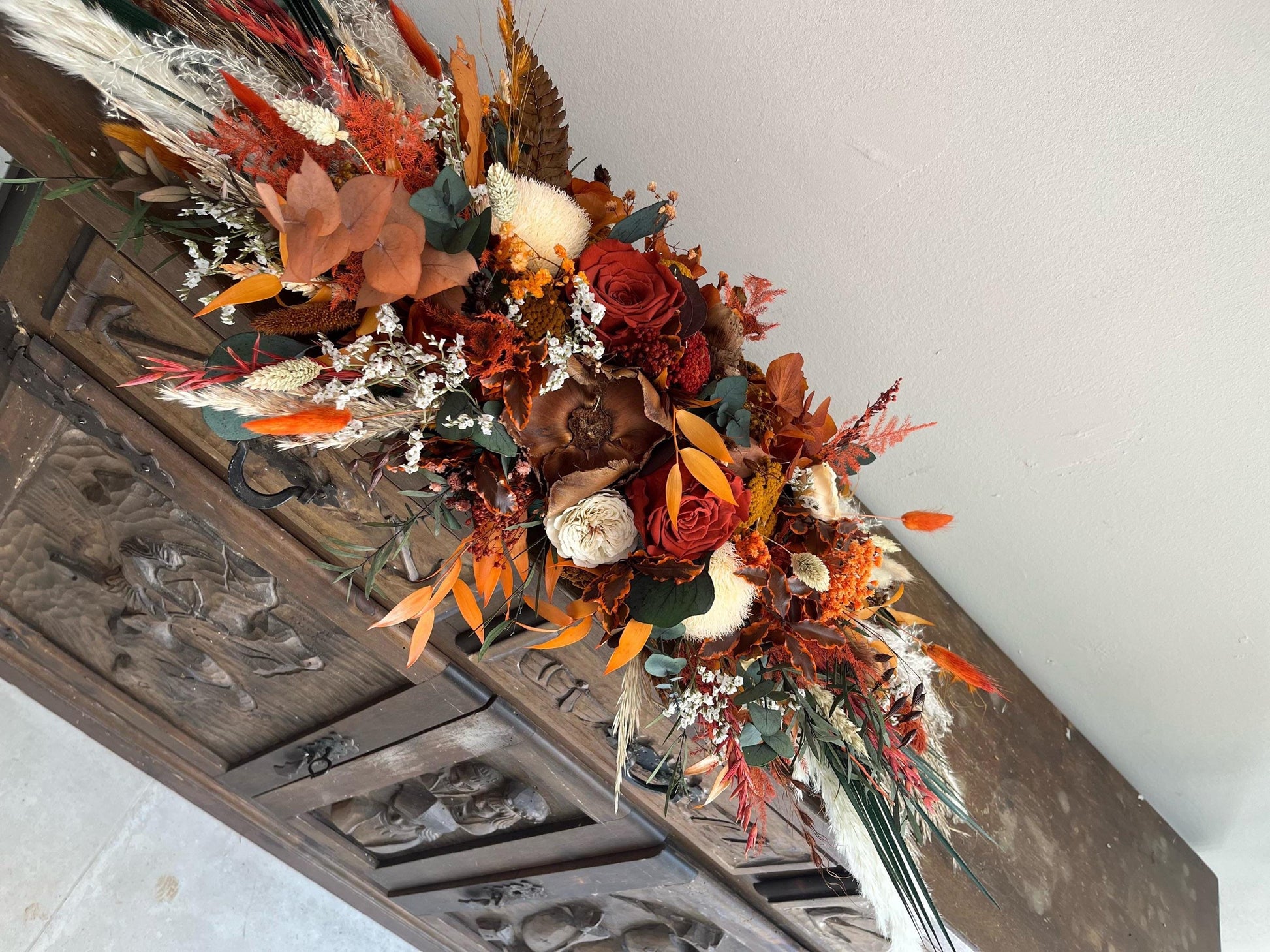 Terracotta & Ivory Wedding Flowers