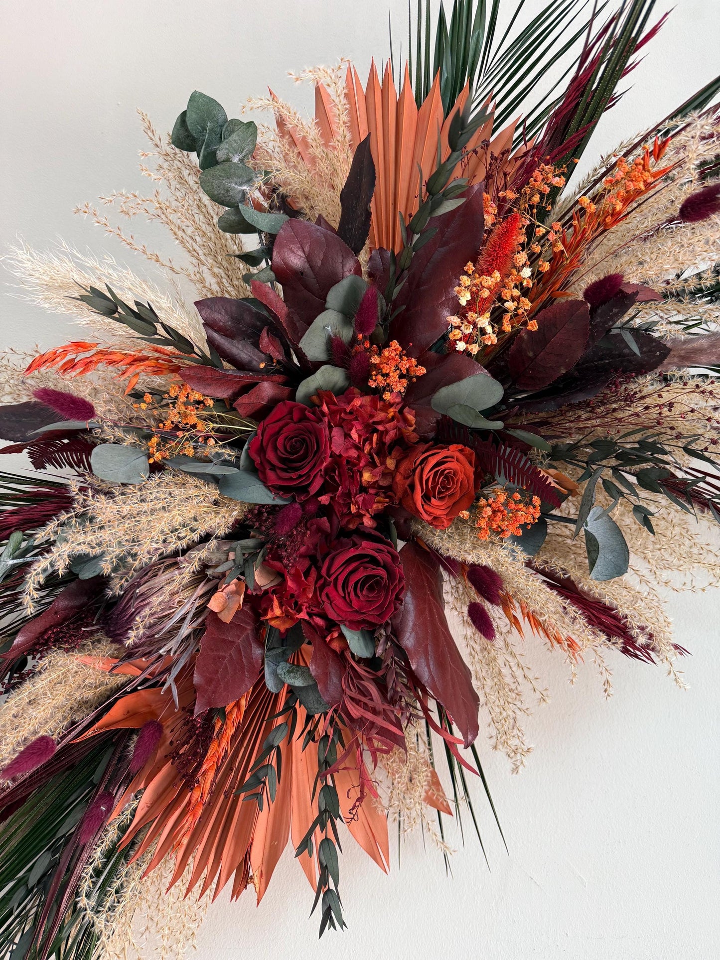 Burgundy Rust Bridal Bouquet