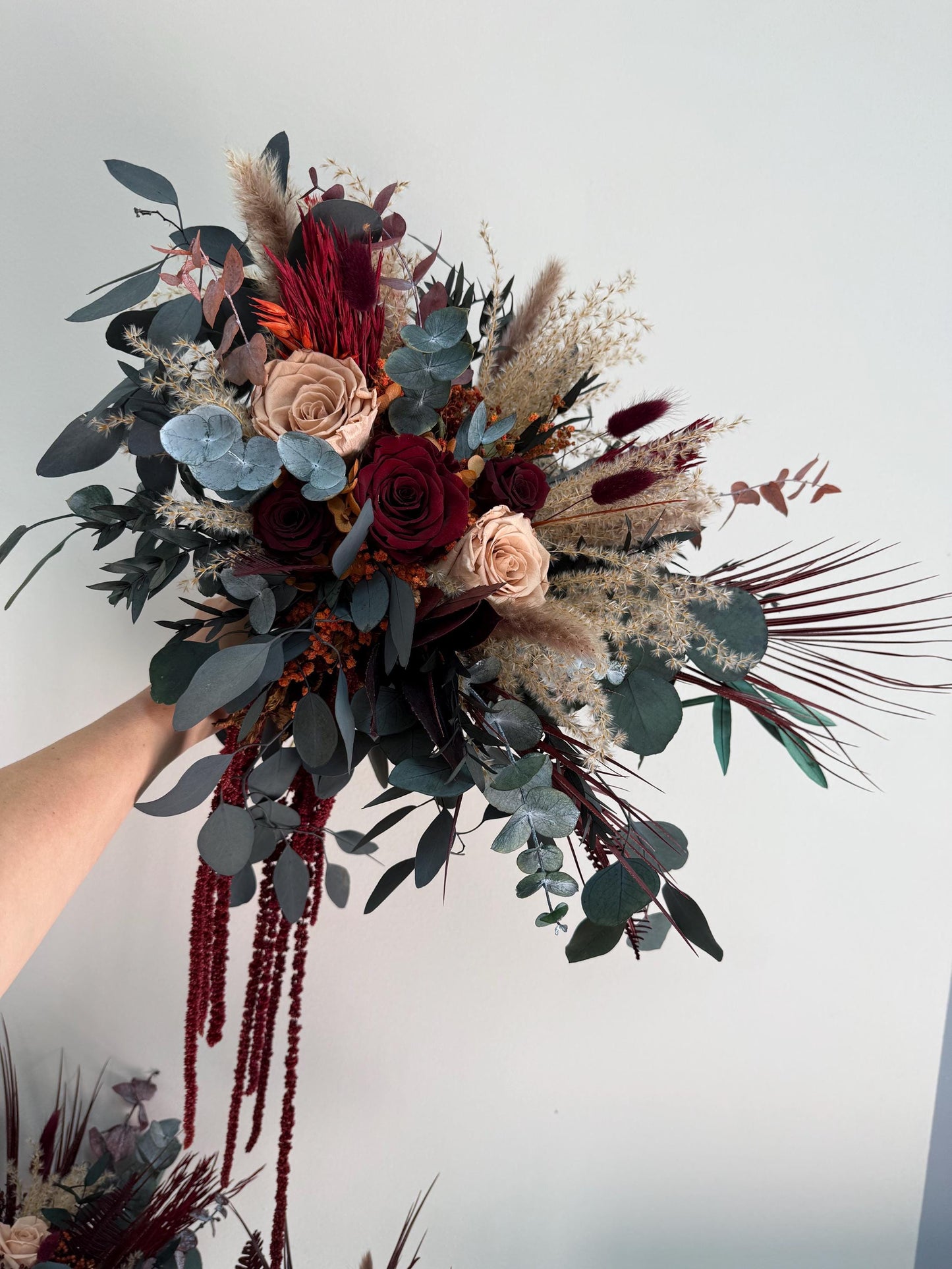 Burgundy Rust Bridal Bouquet