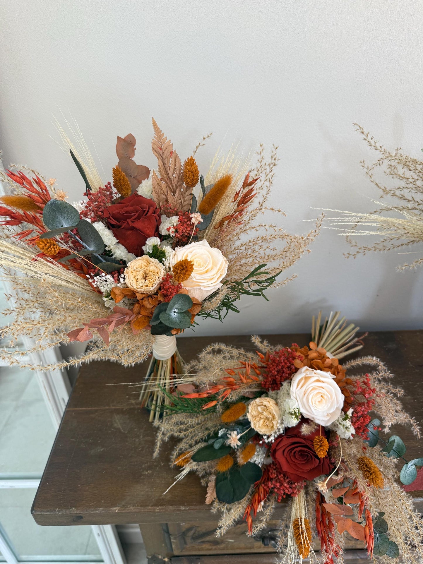 Terracotta & Ivory Wedding Flowers