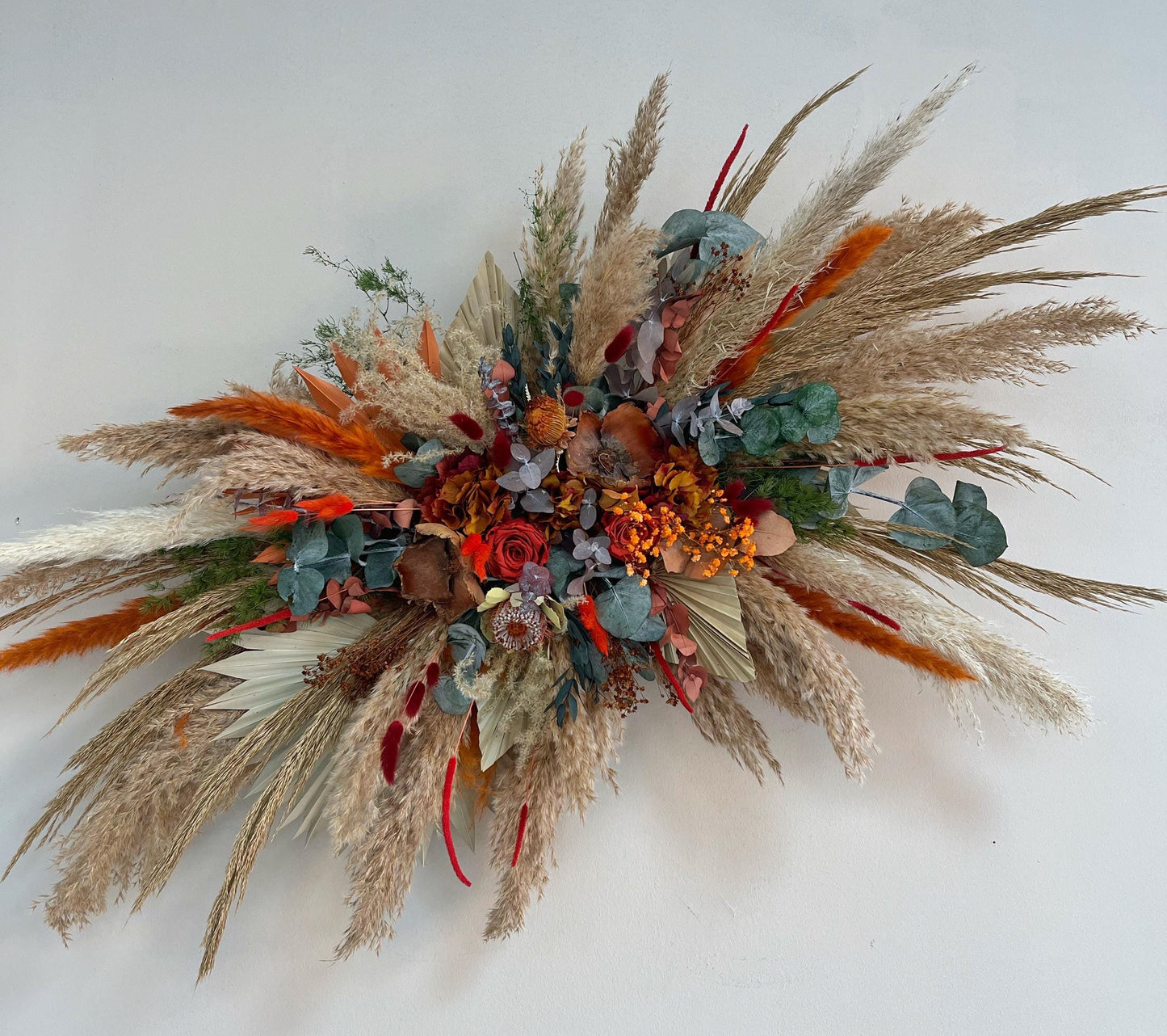 Cascade Bridal Bouquet Terracotta, Boho Bridal Bouquet, Large Bridal Bouquet, Boho Wedding Bouquet, Fall Wedding Bouquet, Terracotta Bridal