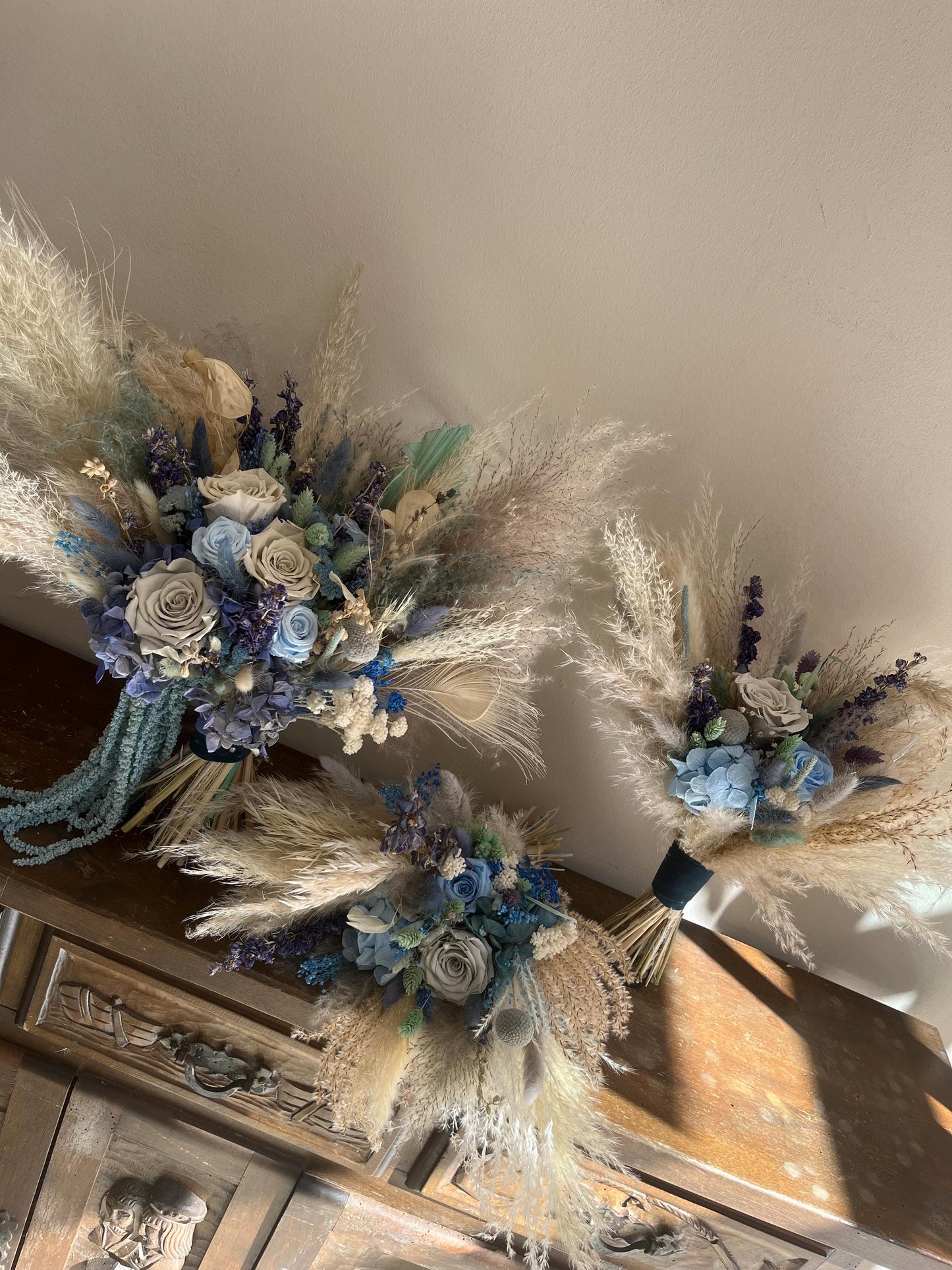 Ice Blue Bridal Bouquet