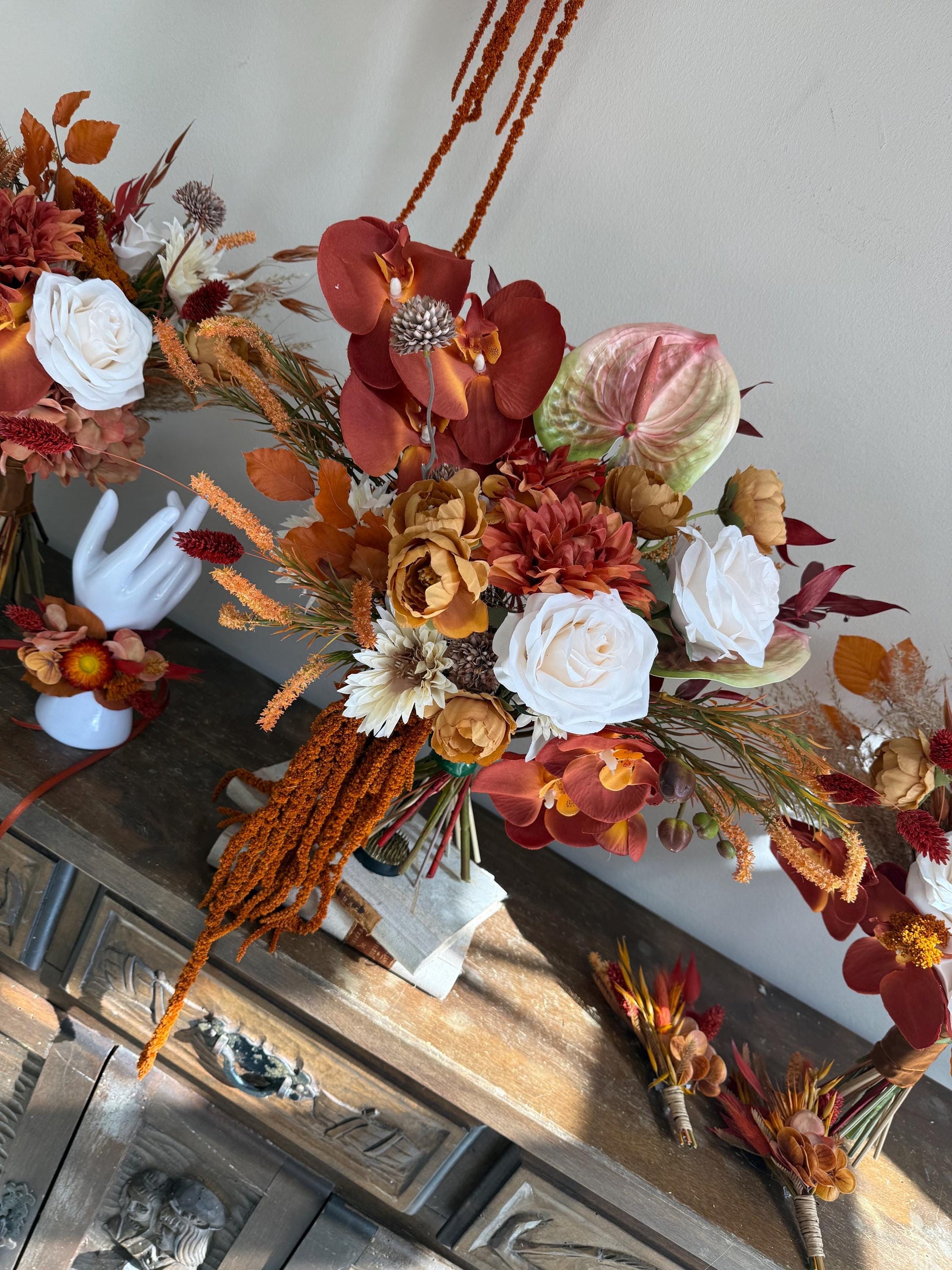 Burnt Orange Wedding Flowers