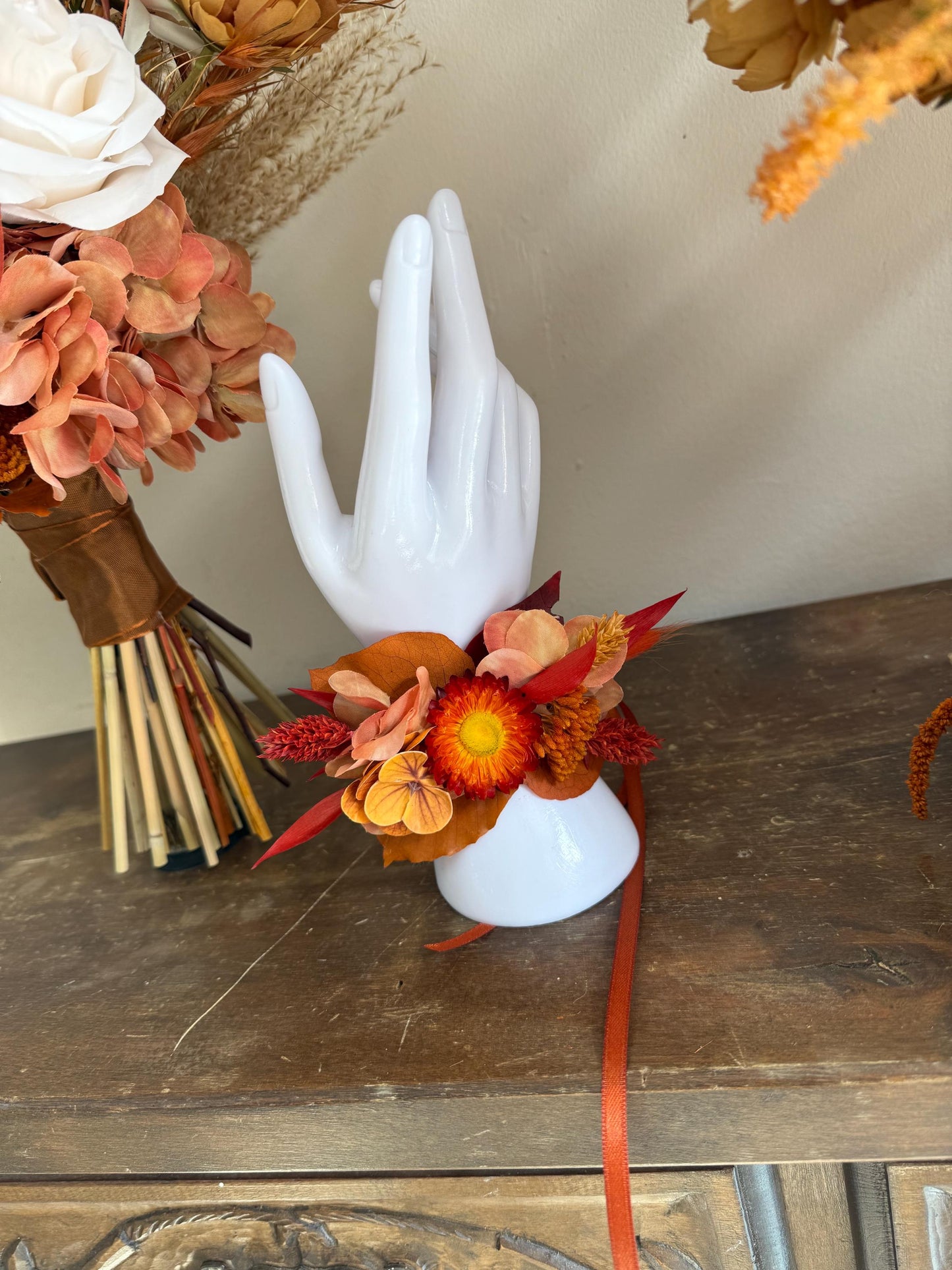 Burnt Orange Wedding Flowers