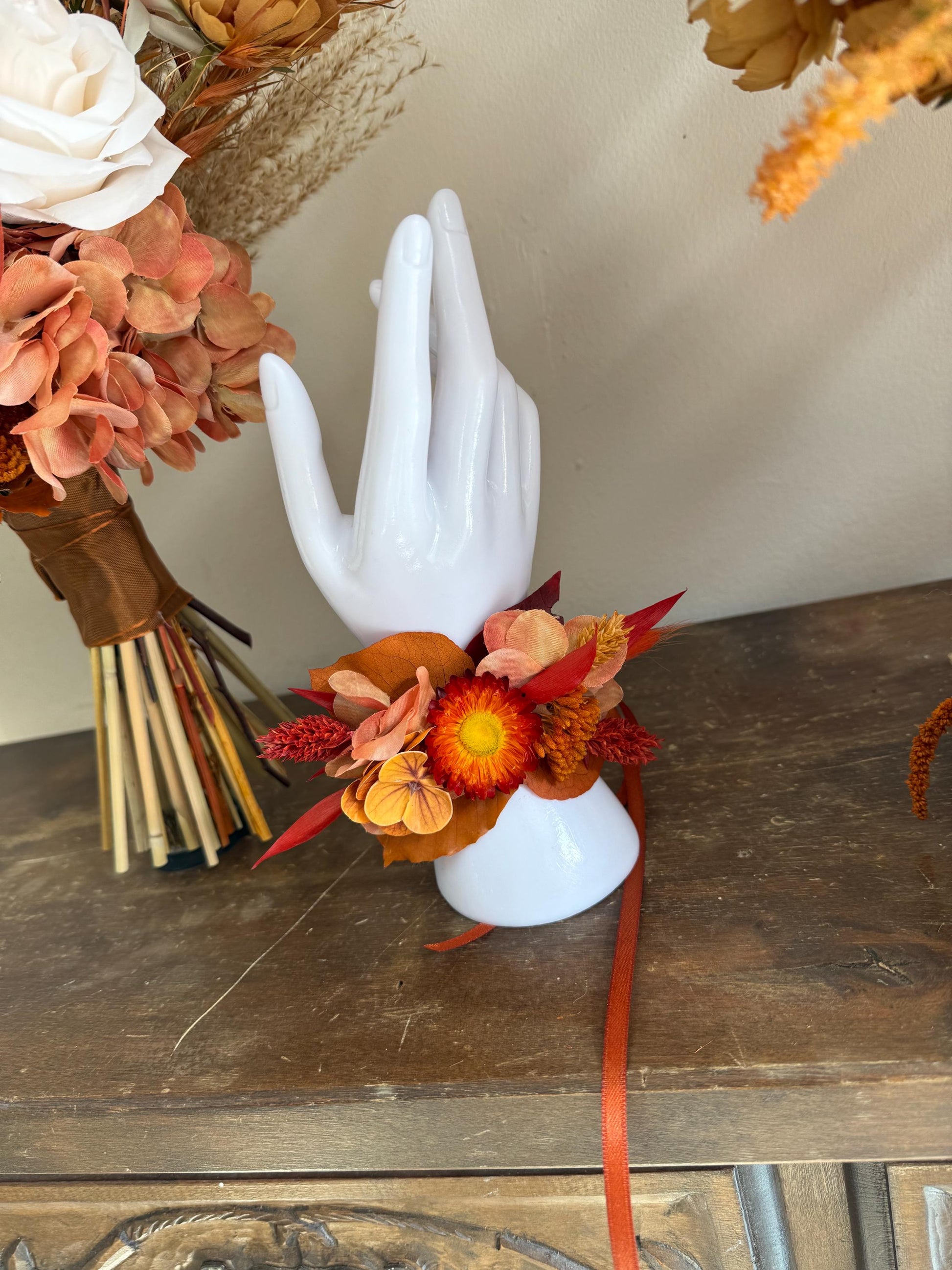 Burnt Orange Wedding Flowers