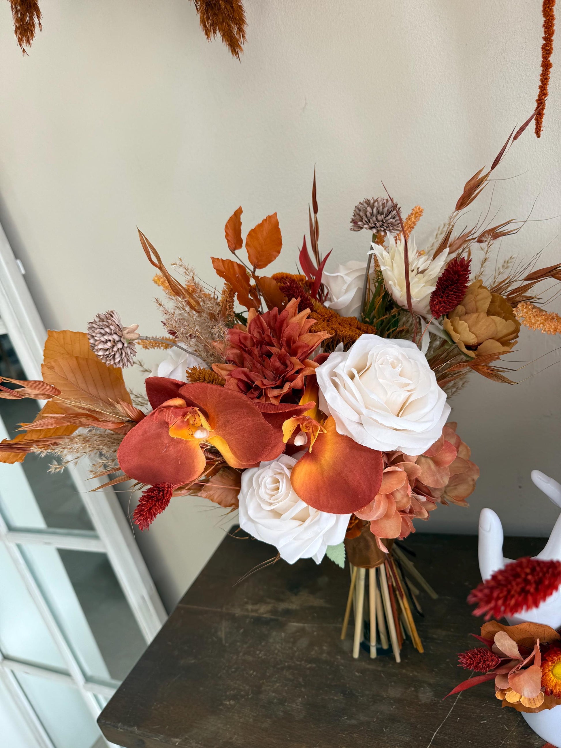 Burnt Orange Wedding Flowers