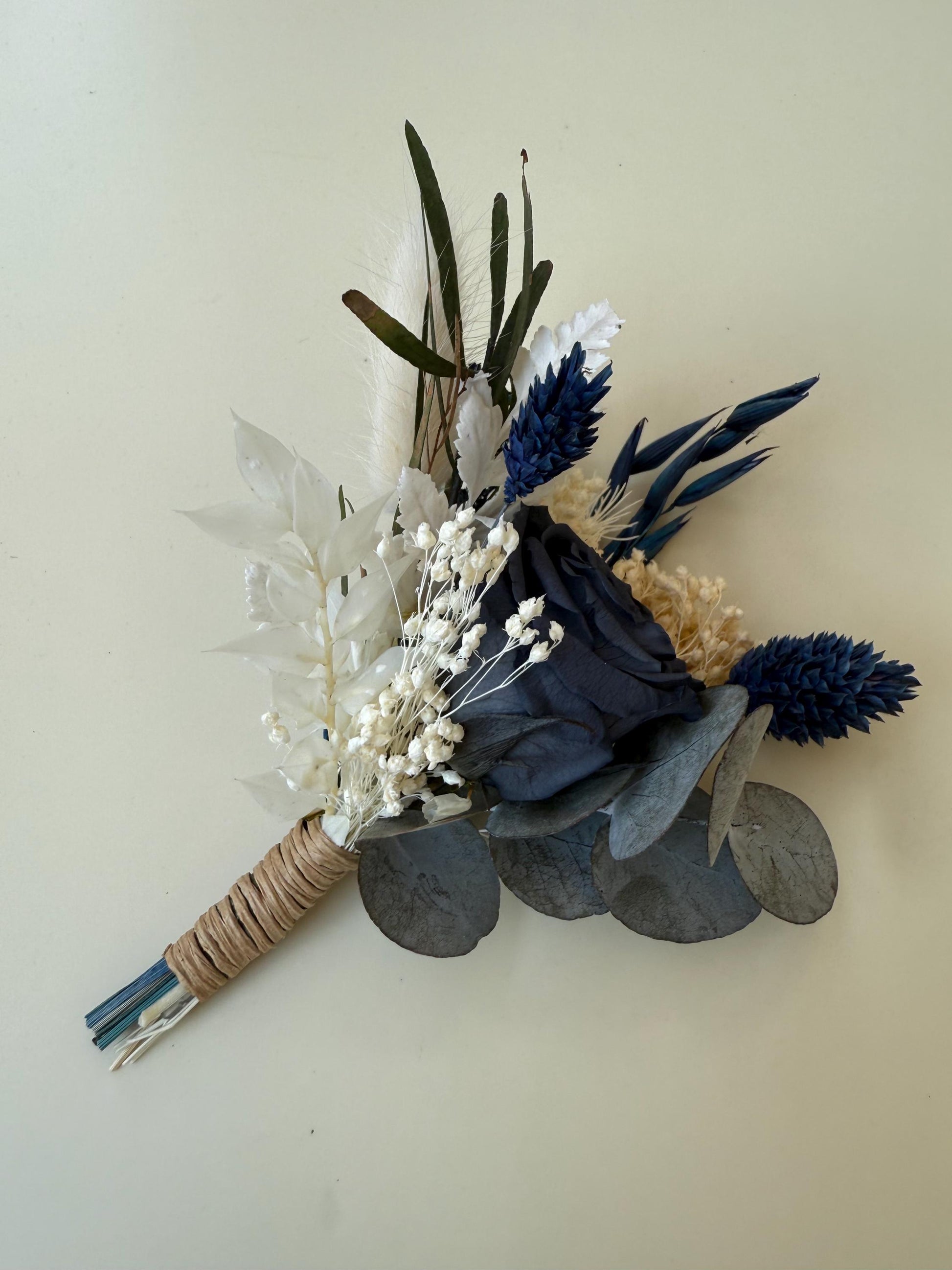 Navy Blue Bridal Bouquet