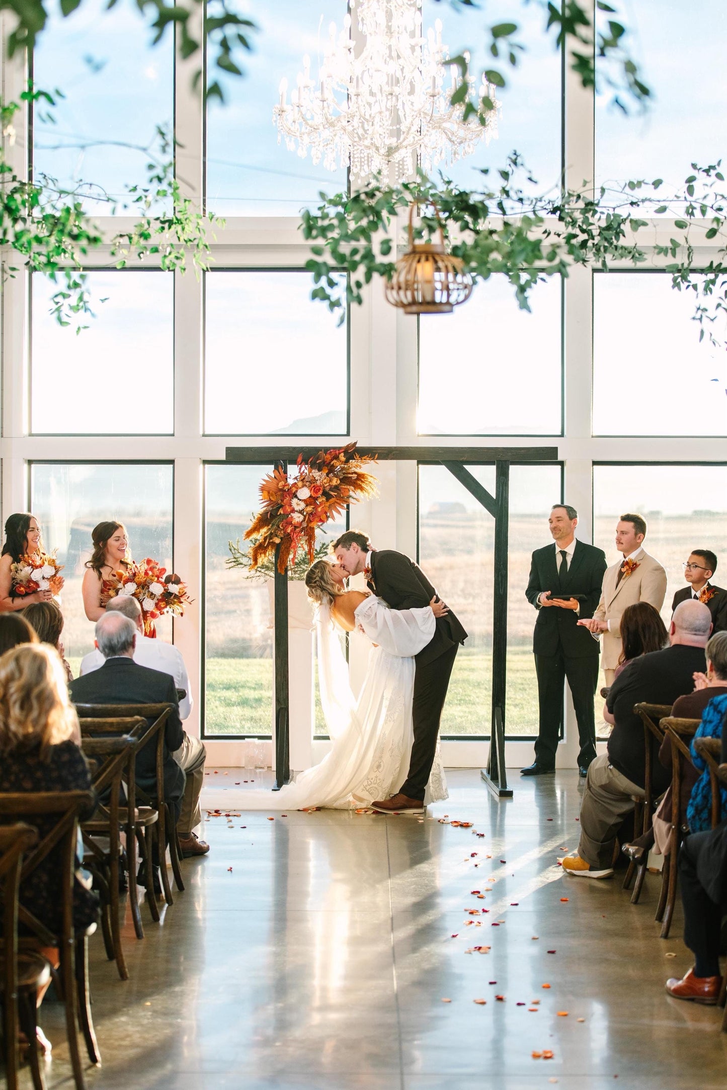 Burnt Orange Wedding Flowers