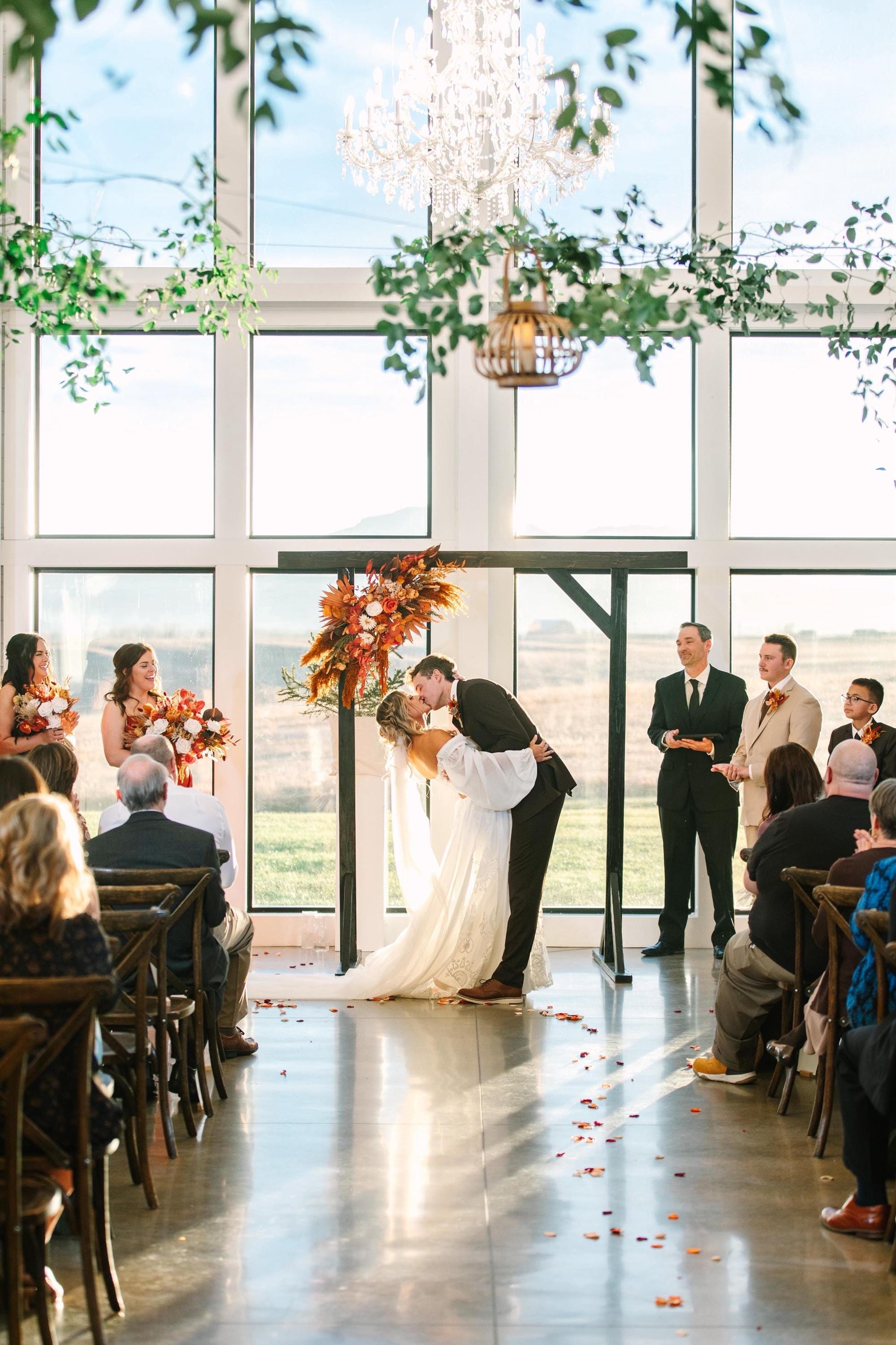 Burnt Orange Wedding Flowers