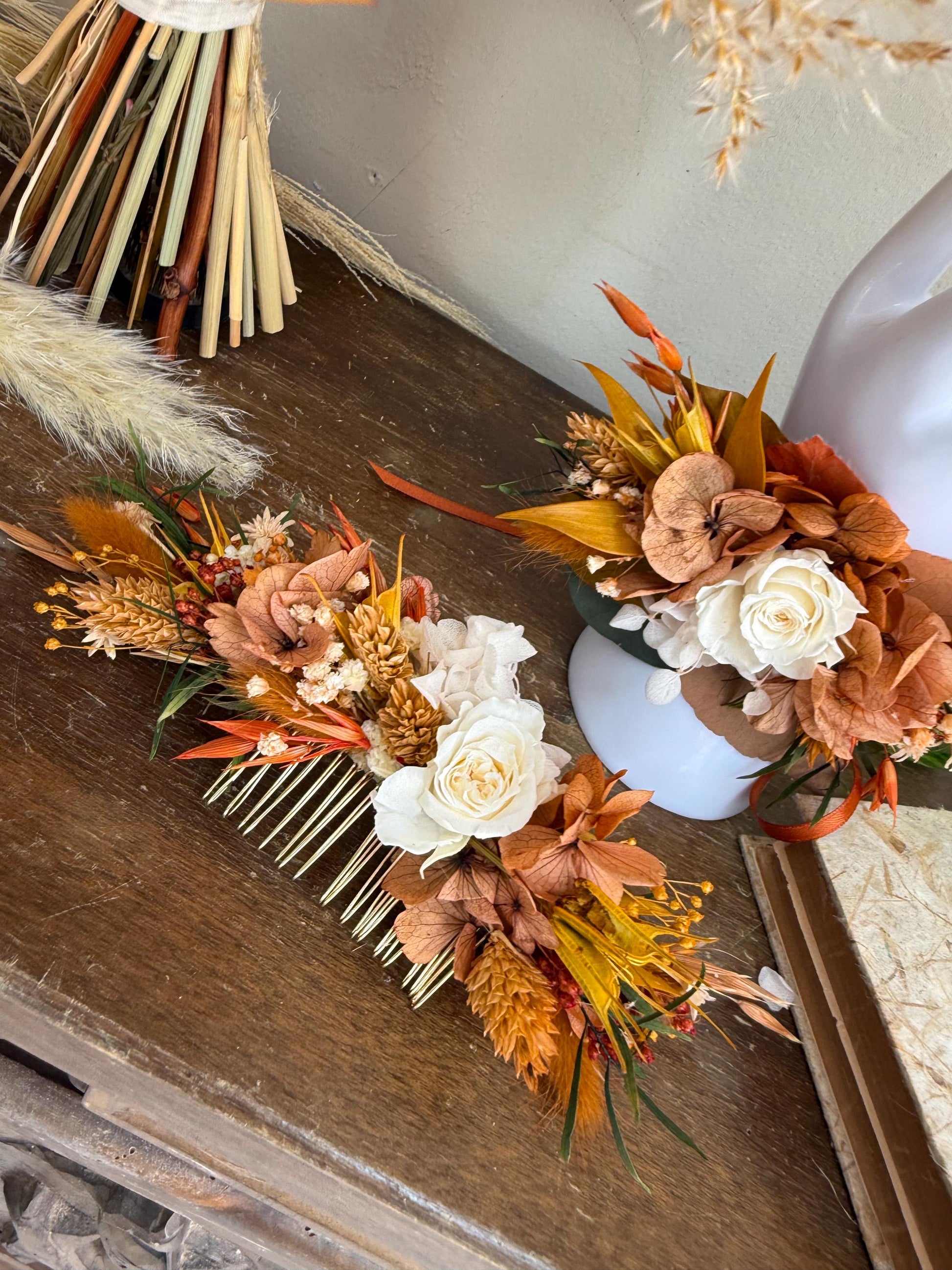 Rust & Mustard Wedding Flowers