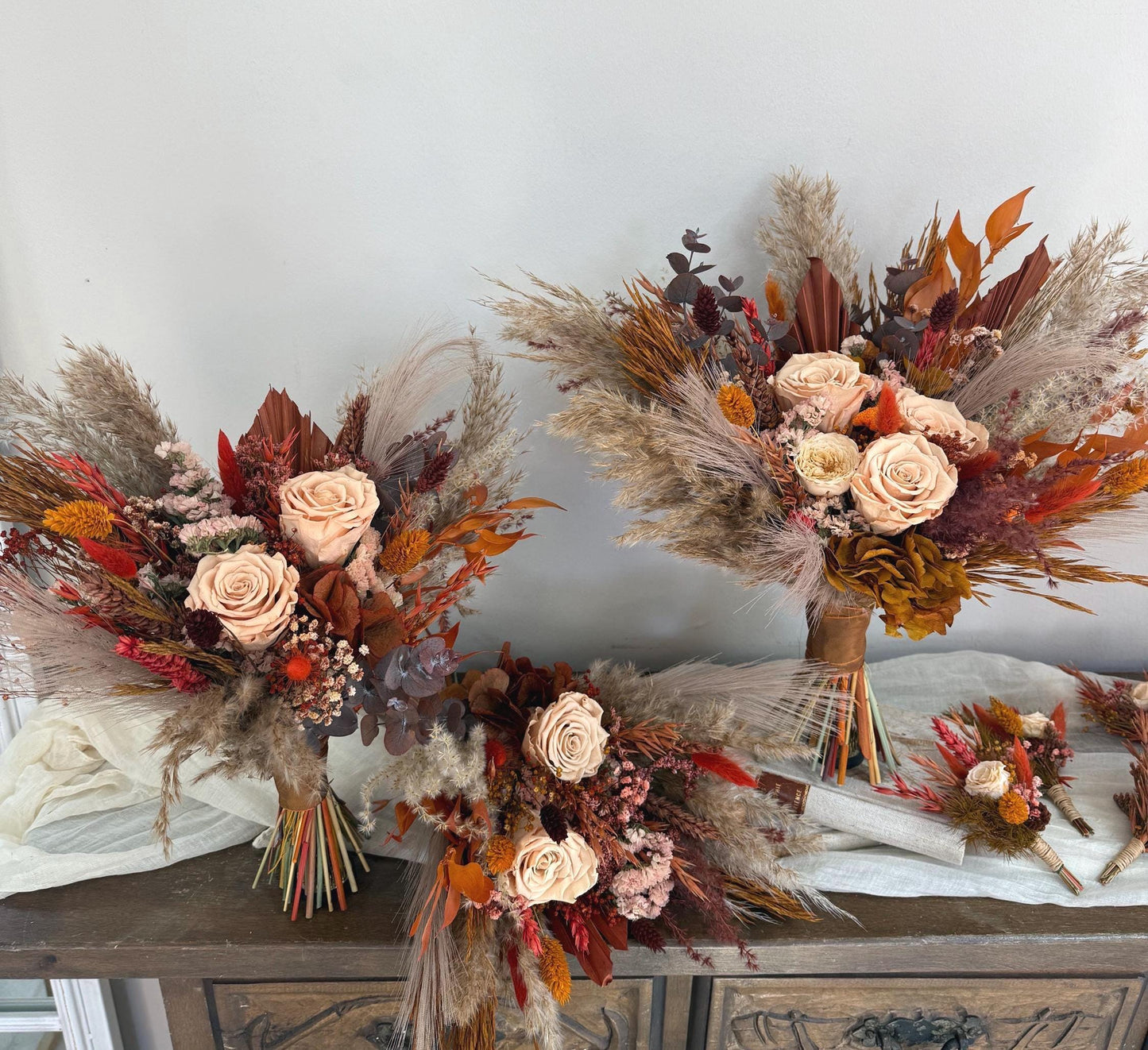Rust & Mustard Wedding Flowers