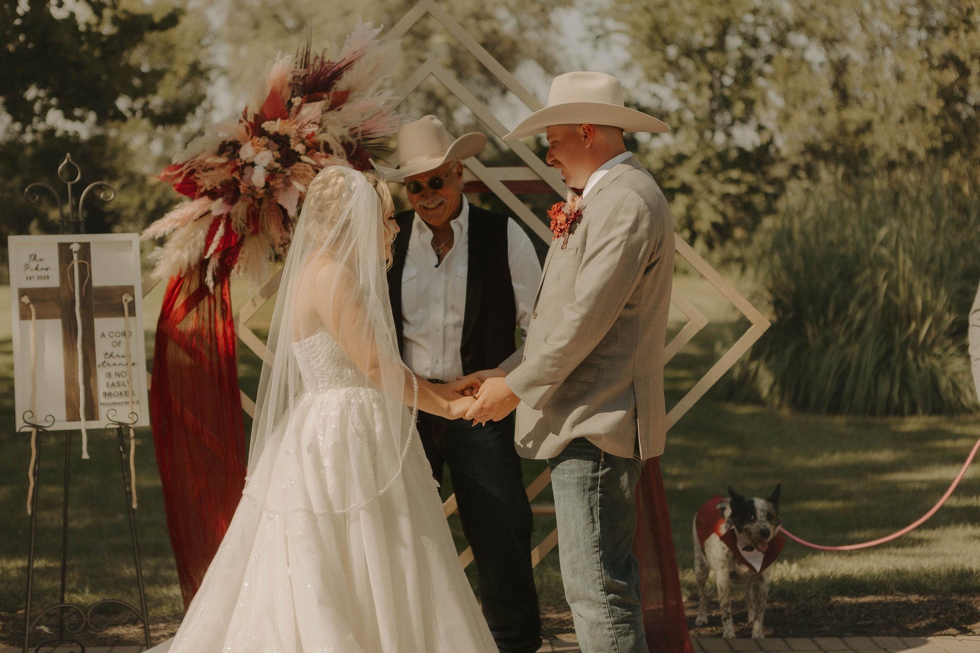 Burgundy & Blush Pink Wedding Flowers