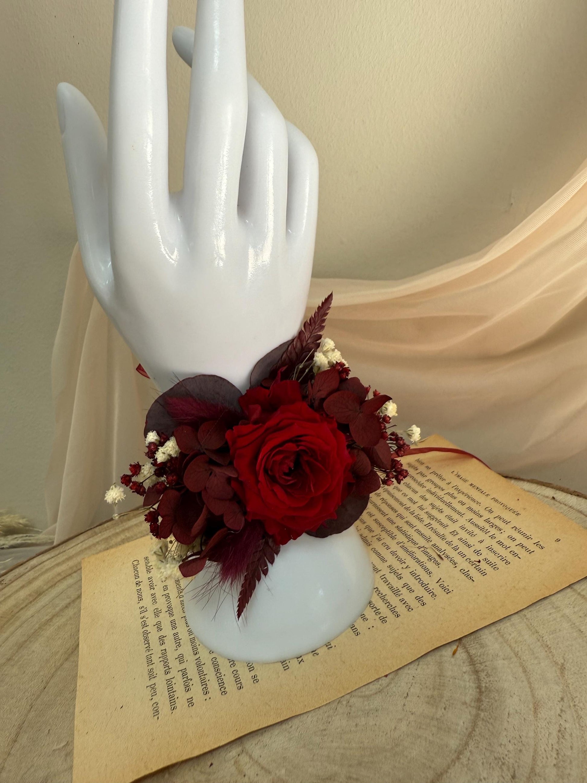 Burgundy Wedding Bouquet | Marsala Bridal Bouquet | Large Fall Wedding Bouquet | Dried Flower Bouquet | Deep Red Wedding Bouquet Boho Bride