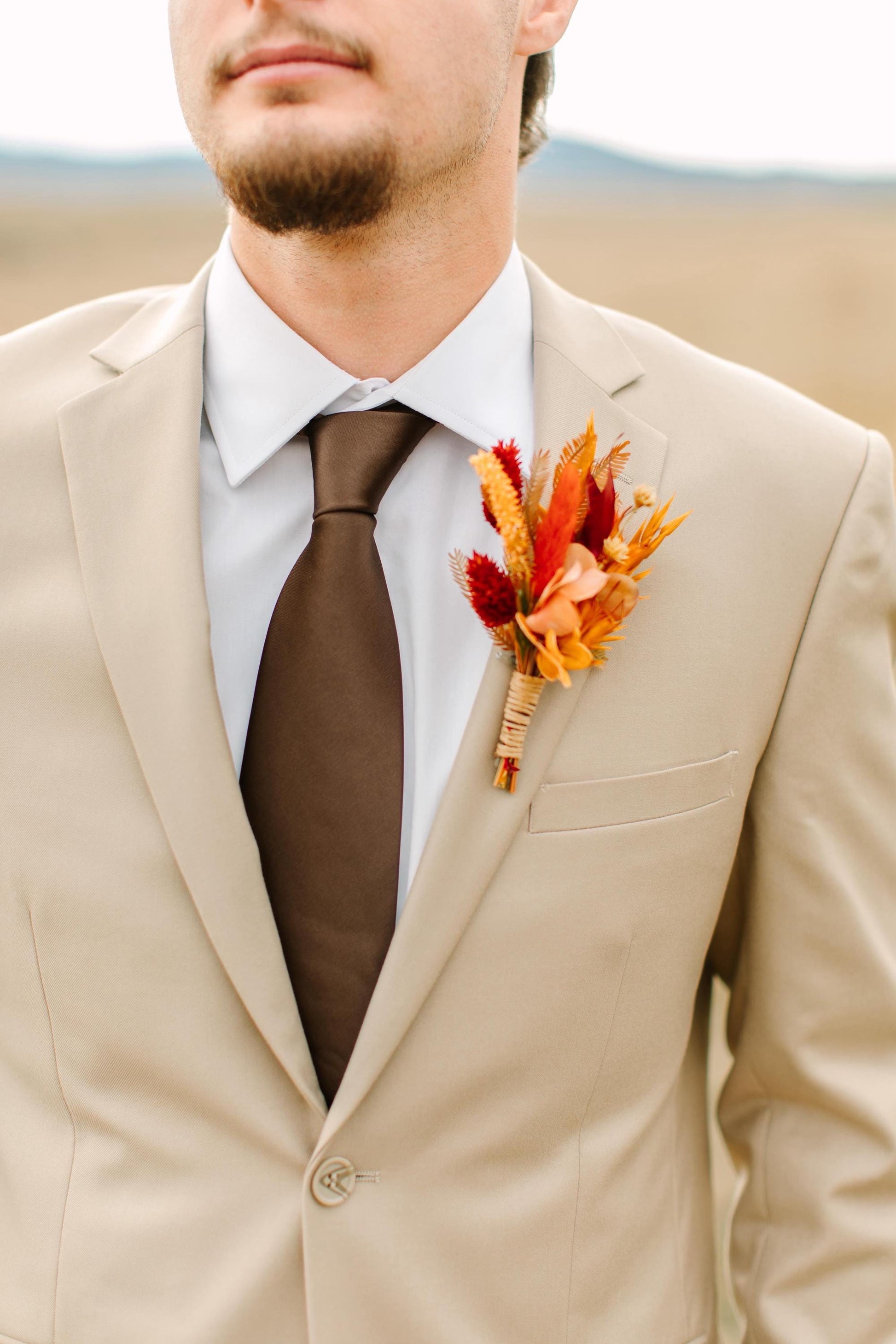 Burnt Orange Wedding Flowers