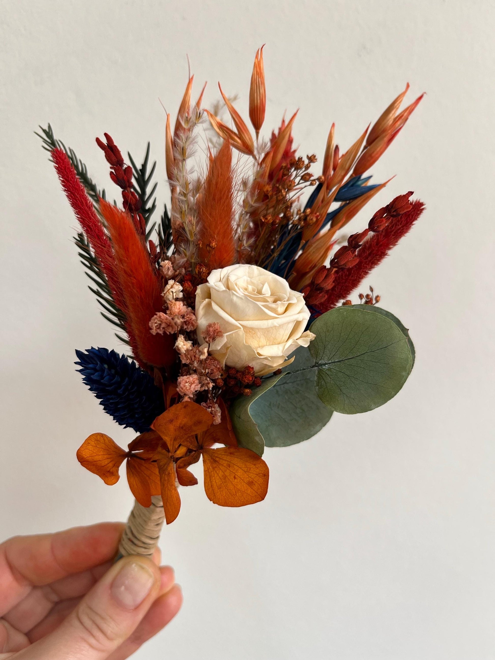 Orange & Emerald Wedding Flowers
