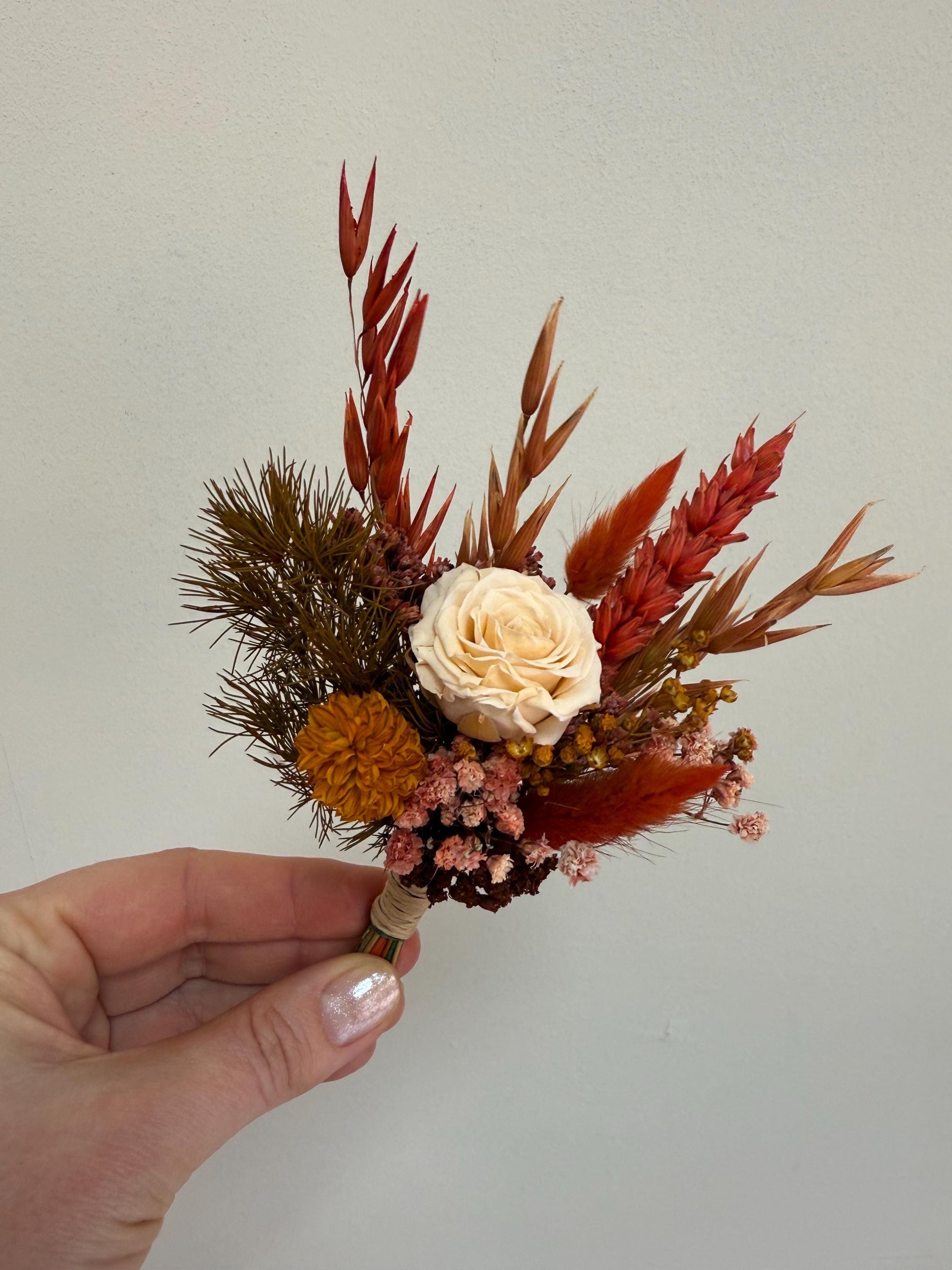 Rust & Mustard Wedding Flowers