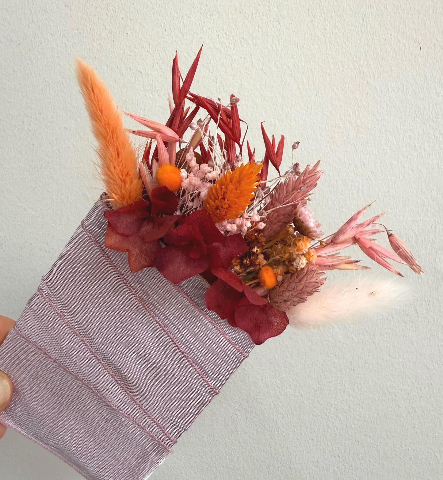 Terracotta & Pink Wedding Flowers