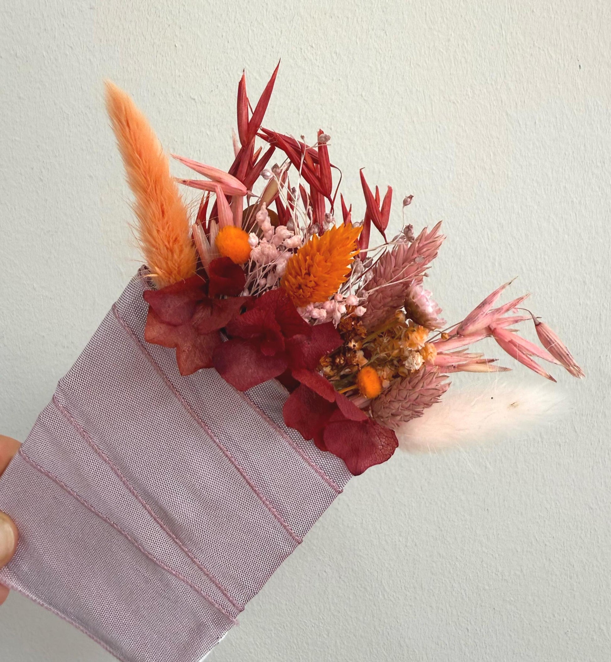 Terracotta & Pink Wedding Flowers