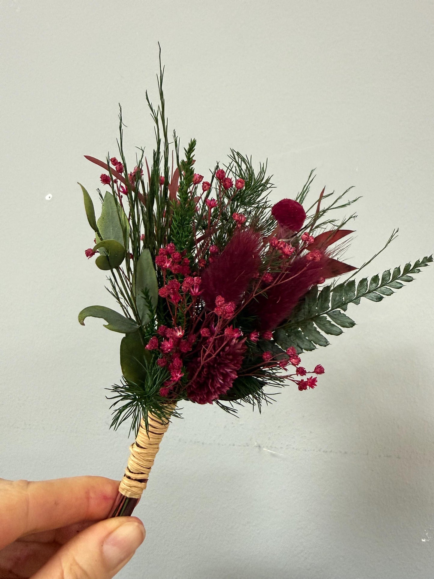 Burgundy & Forest Green Bouquet