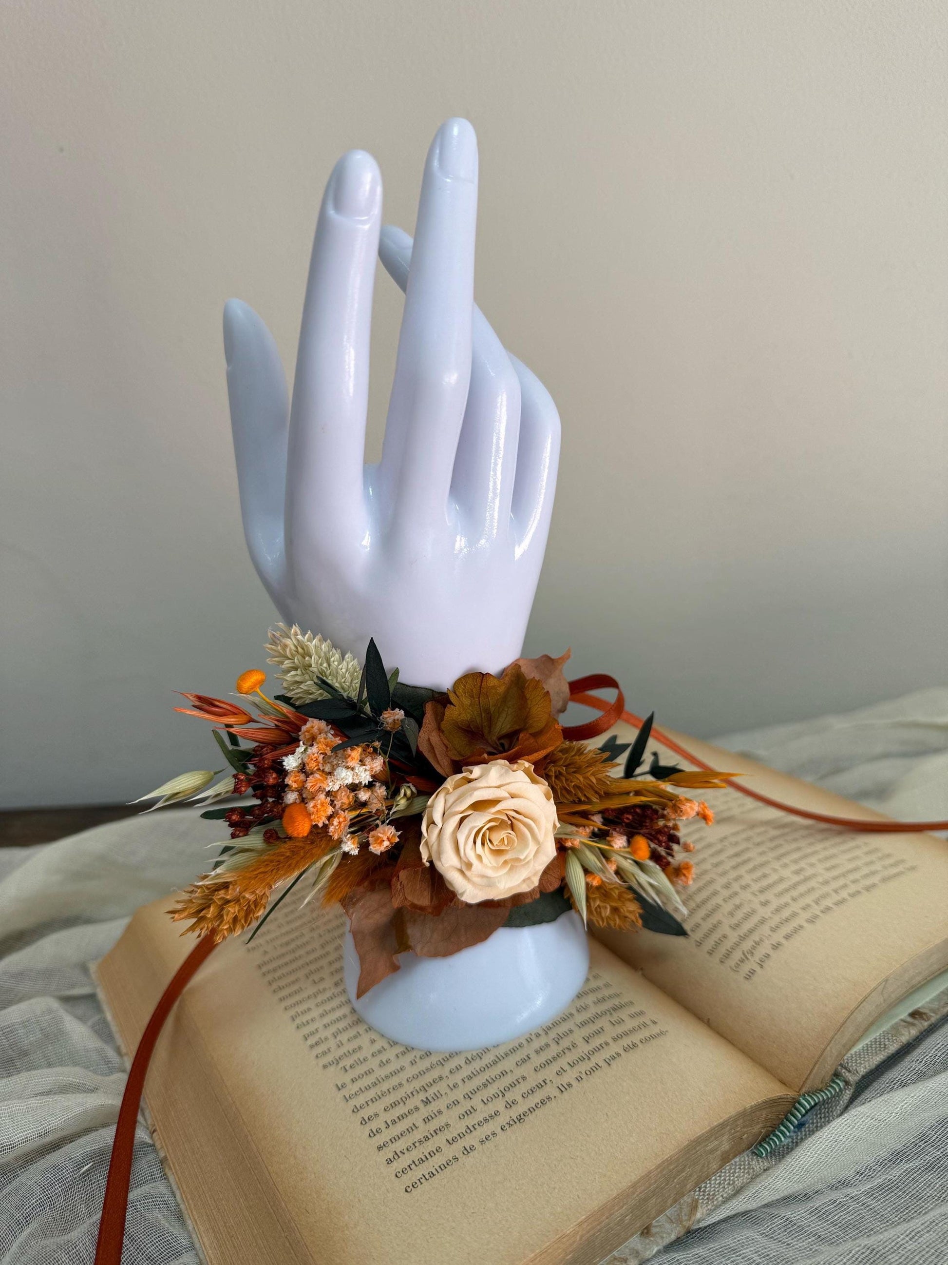 Terracotta Cascading Wedding Bouquet