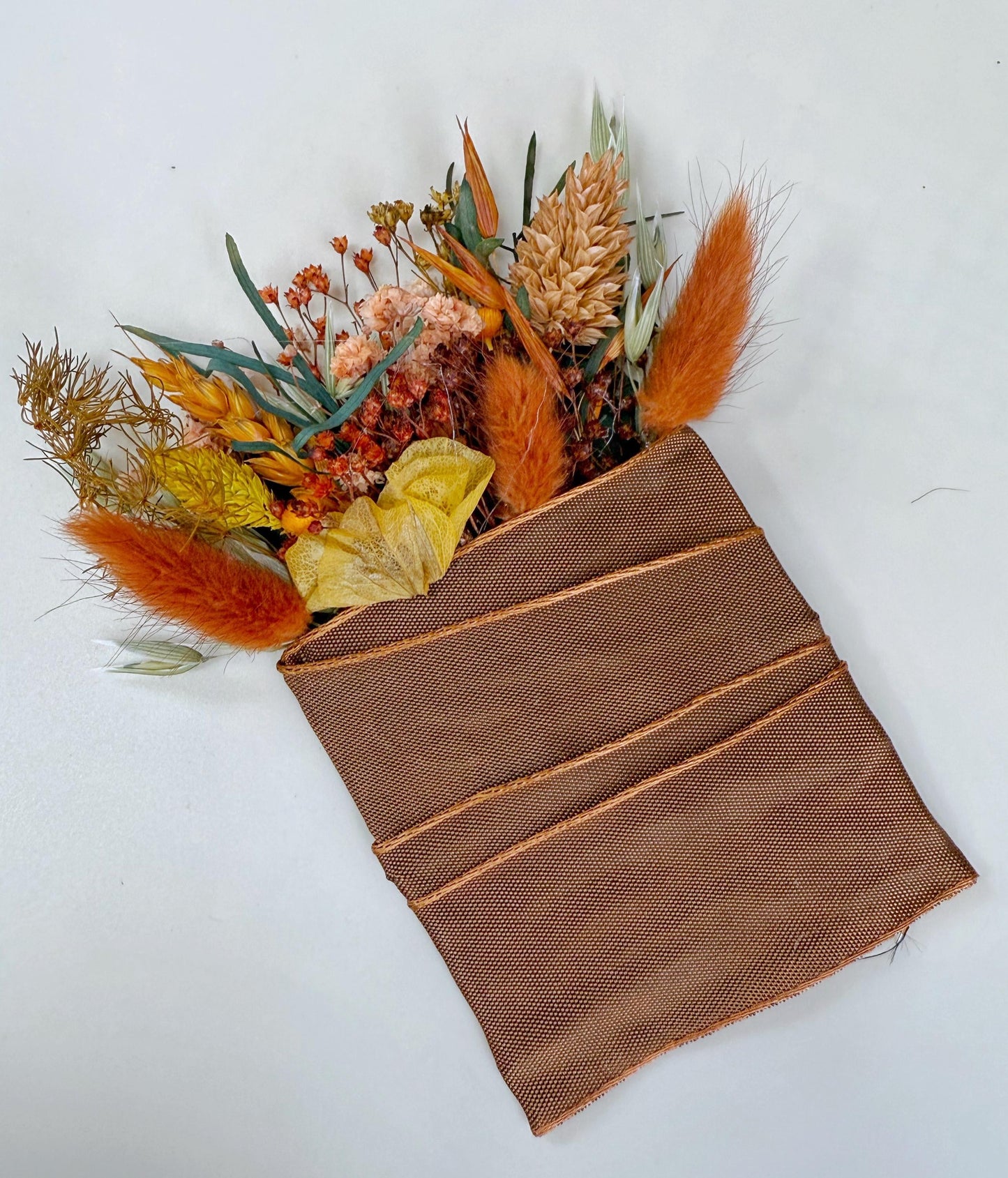 Terracotta Cascading Wedding Bouquet