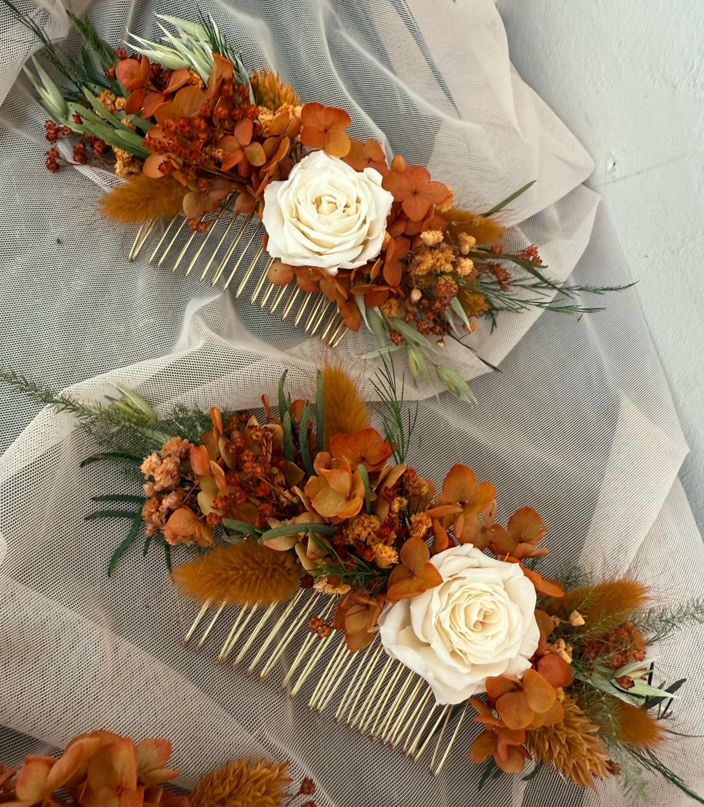 Terracotta Cascading Wedding Bouquet