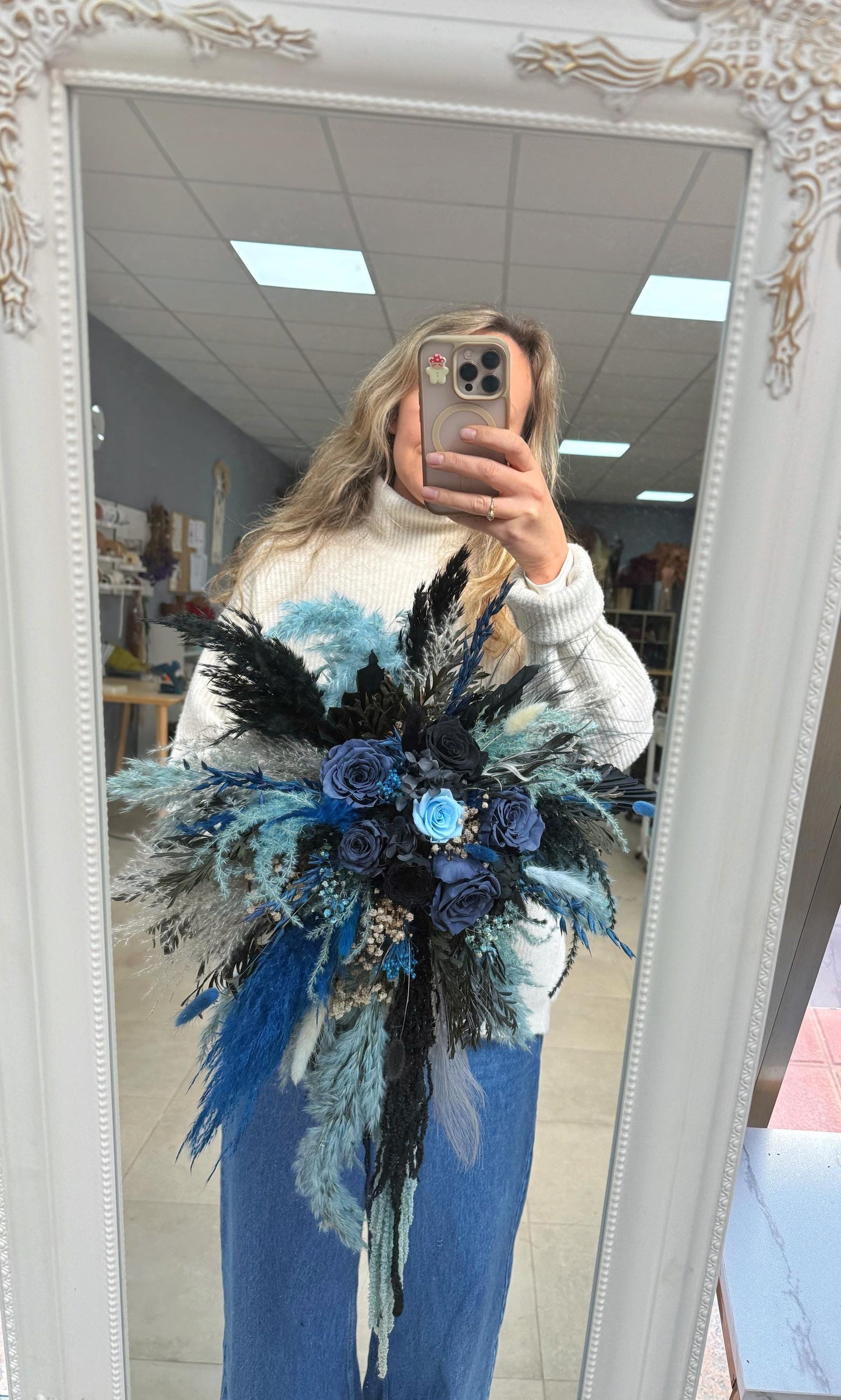 Blue & Black Wedding Flowers