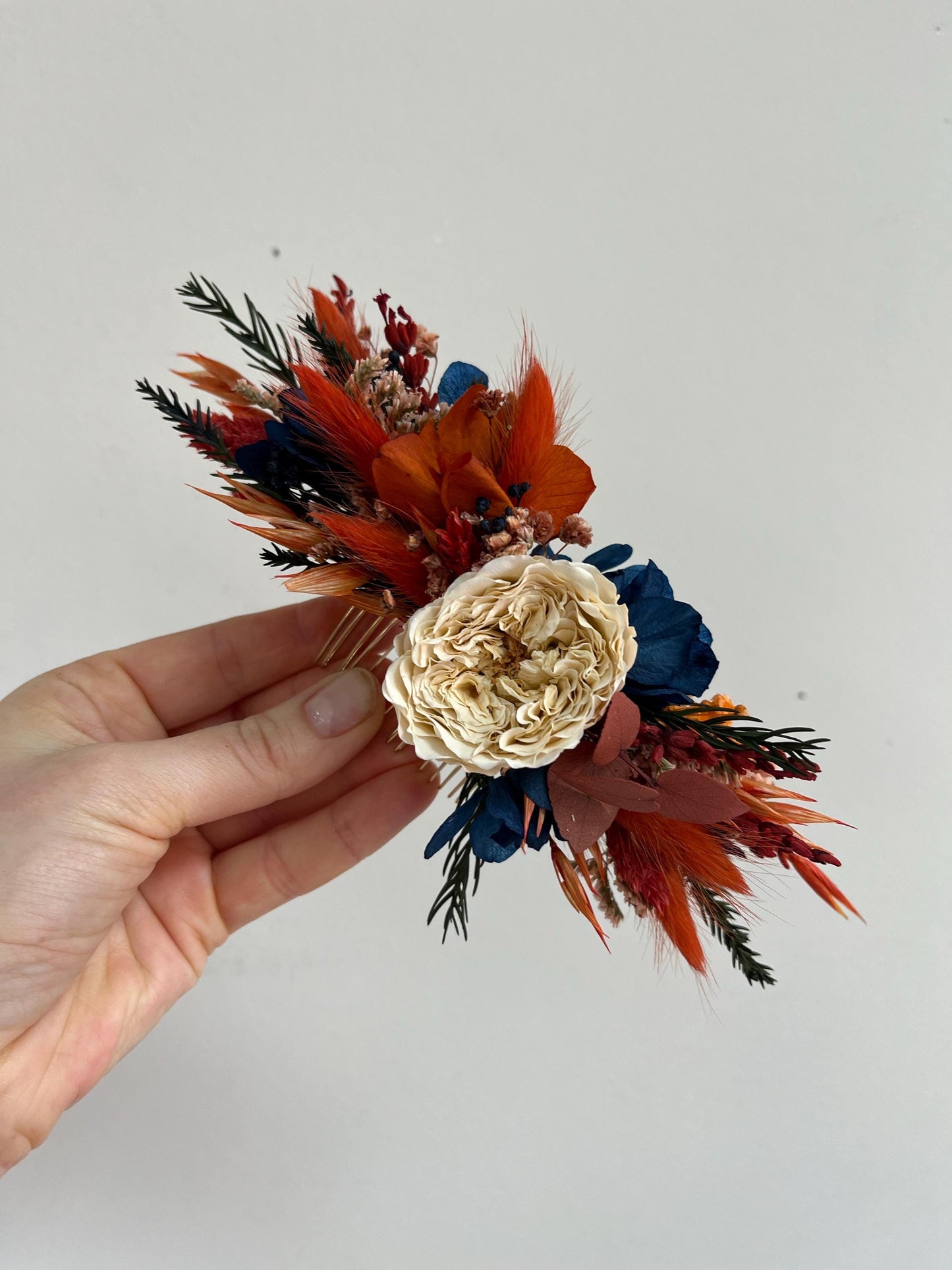 Orange & Emerald Wedding Flowers