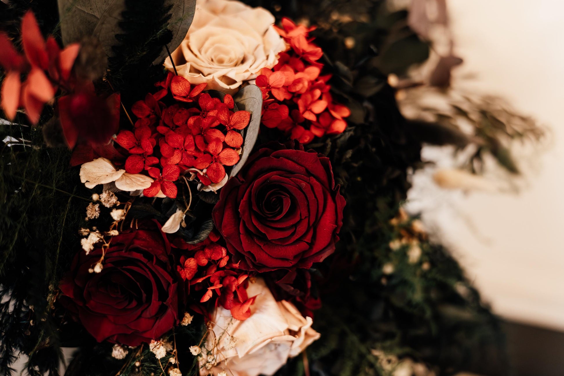 Cascade Wedding Bouquet Boho Black Bridal Bouquet Goth Wedding Cascading Bouquet Burgundy Black Bouquet Gothic Wedding Gothic Bride Flowers