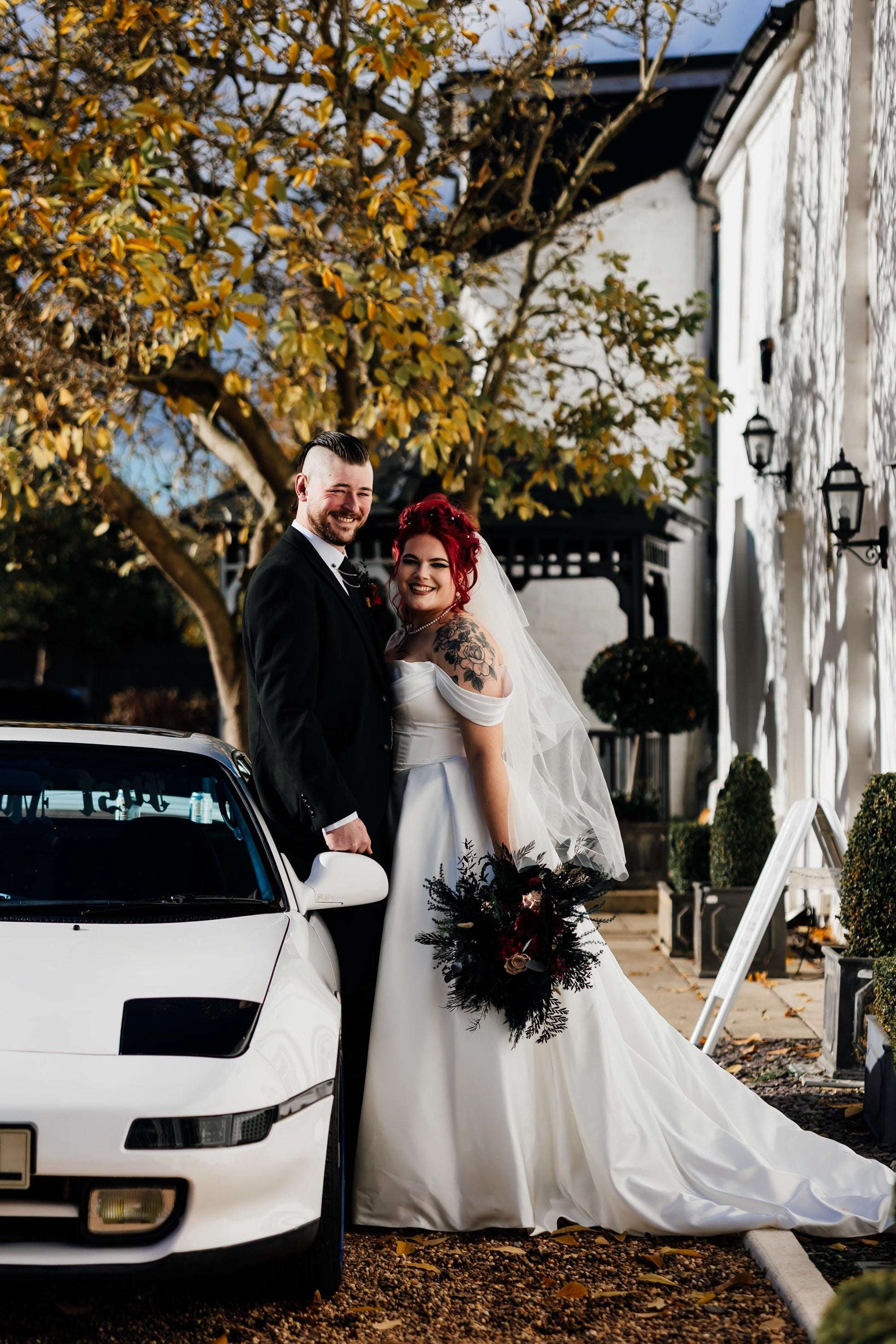 Cascade Goth Wedding Bouquet