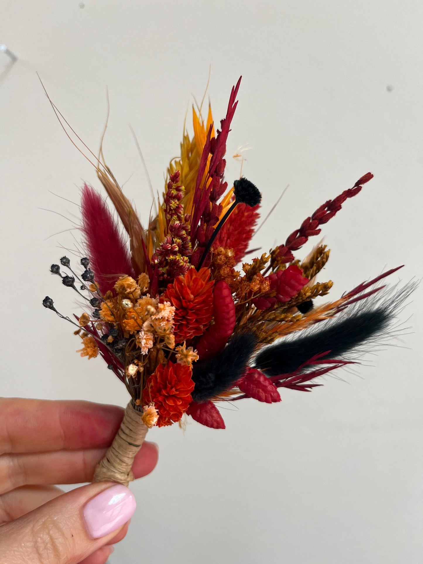 Red & Rust Wedding Bouquet