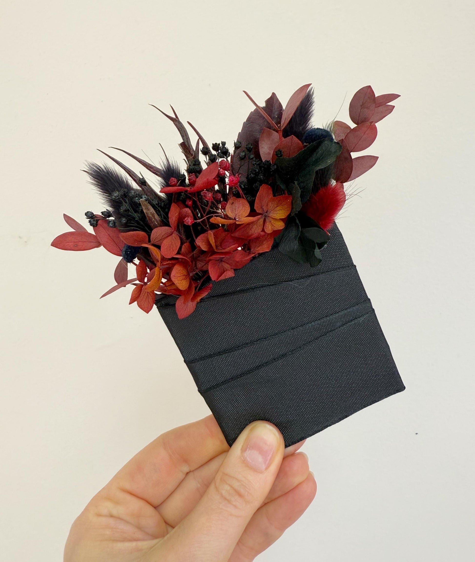 Black & Burgundy Wedding Flowers