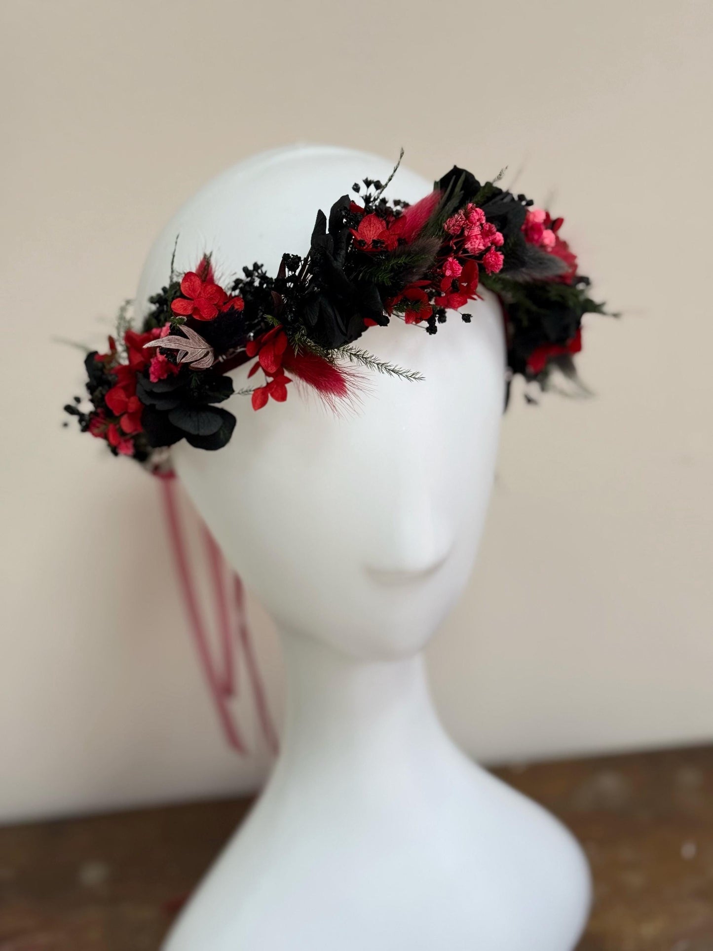 Black & Burgundy Wedding Flowers