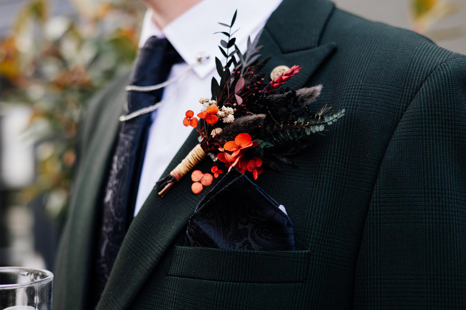 Cascade Goth Wedding Bouquet