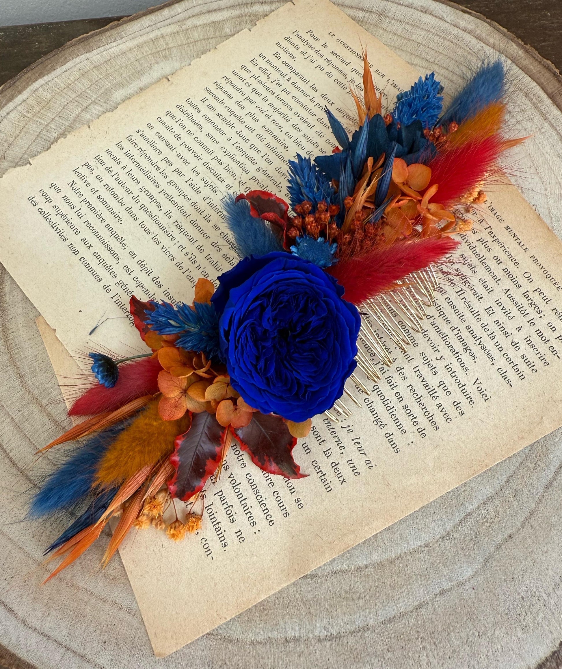 Navy & Red Wedding Flowers