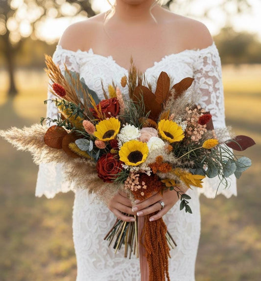 Sunflowers Wedding Bouquet