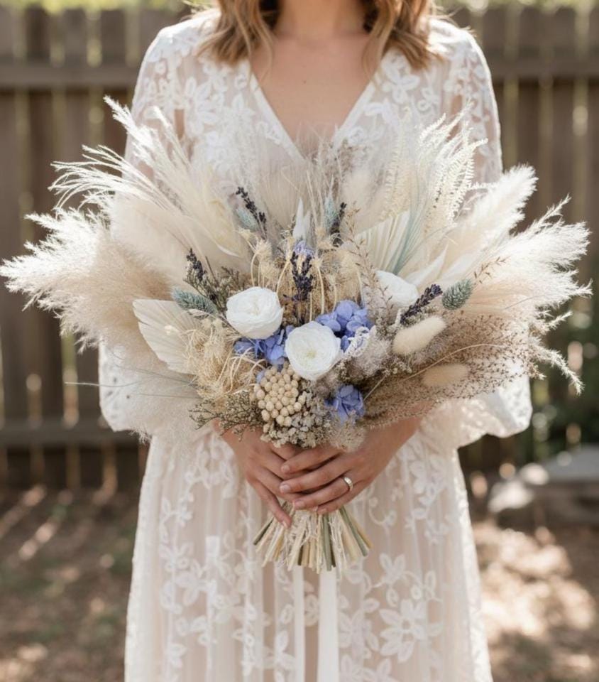 Ice Blue Wedding Flowers